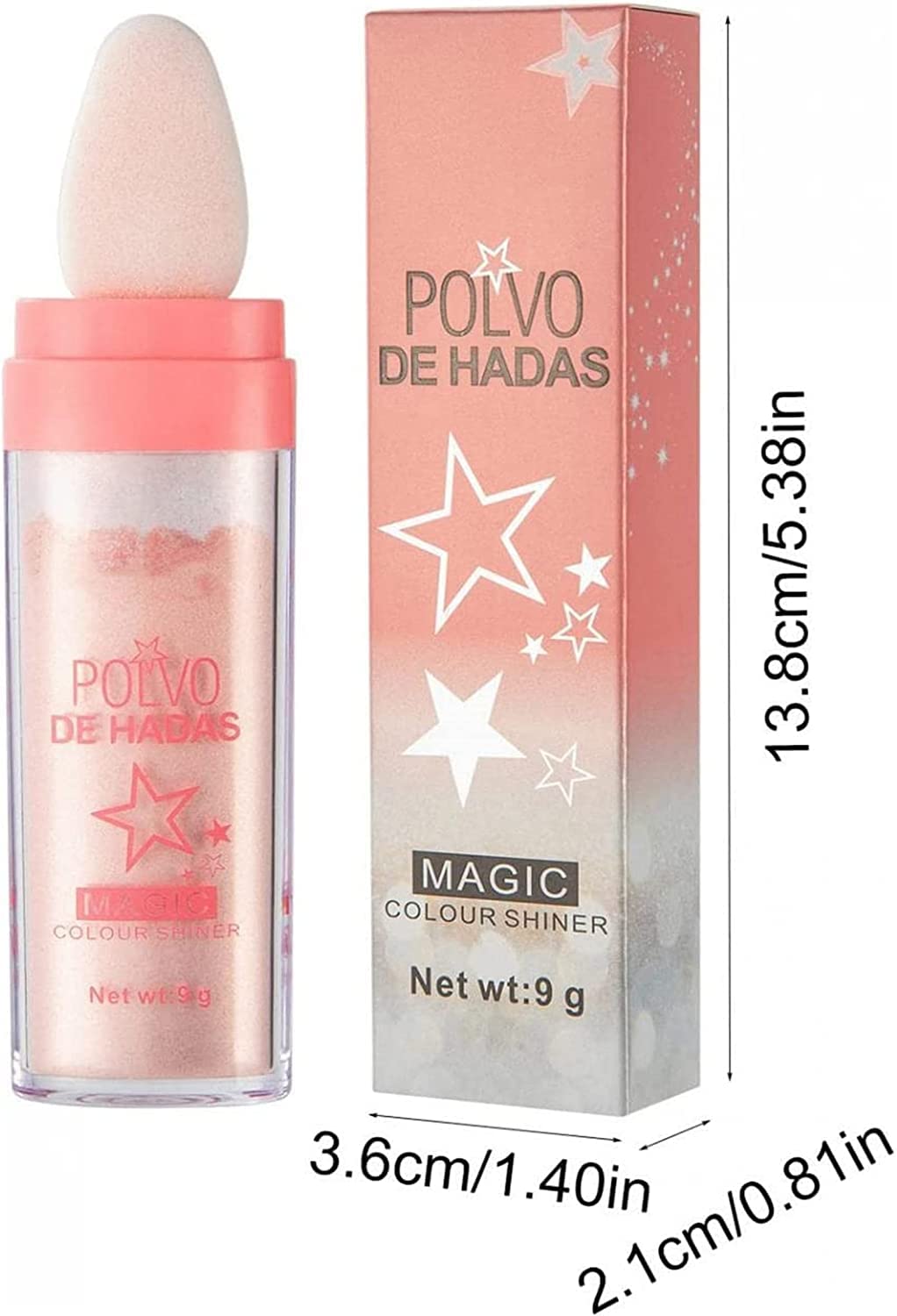 Fairy Highlighter Shimmering Powder - Waterproof Long Lasting Body & Face Highlighter for Cheeks, Shoulders, Legs - Magic Shimmer Makeup for Parties, Festivals & Special Occasions (3 Colors)