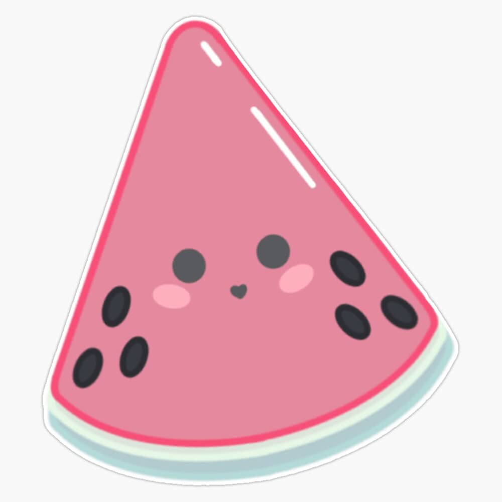 Wendy The Watermelon Vinyl Sticker - 5 Inch Waterproof Laptop Decal for MacBook, PC & Notebooks - Cute Fruit-Themed Laptop Accessory for Students, Office & Home Use