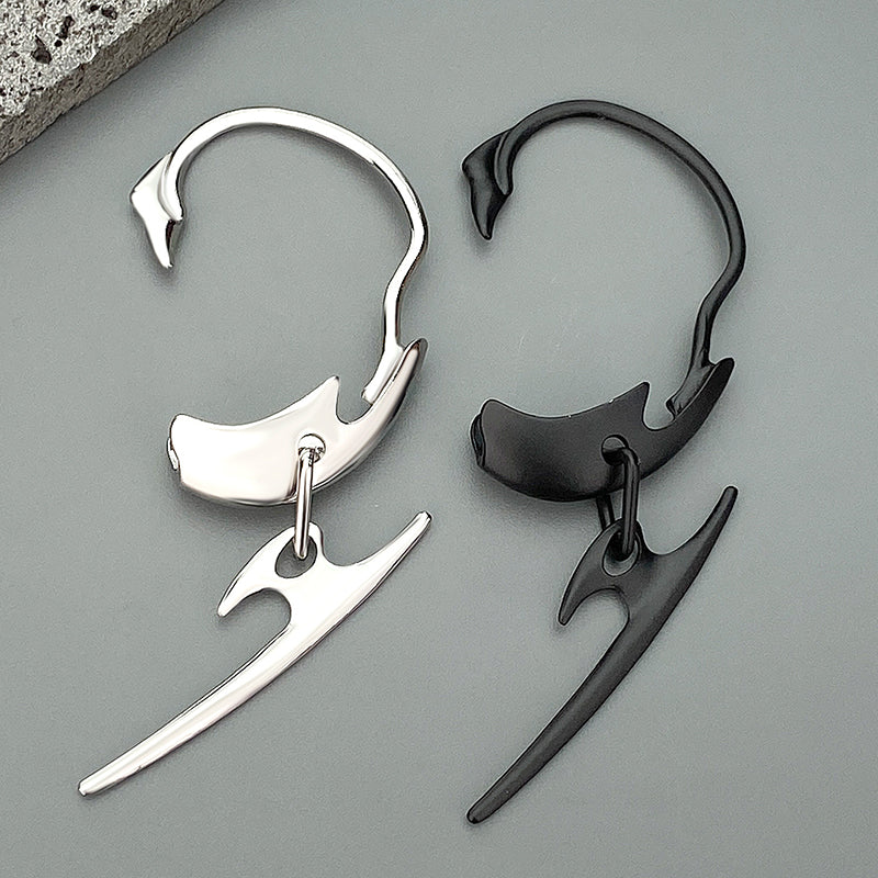 Thorn Spine Skeleton Mechanical Wind Earhook - Stylish Open-Ear Headphones for Running, Cycling & Outdoor Sports | Wireless Bluetooth Bone Conduction Headset for Gym Workouts & Daily Commute