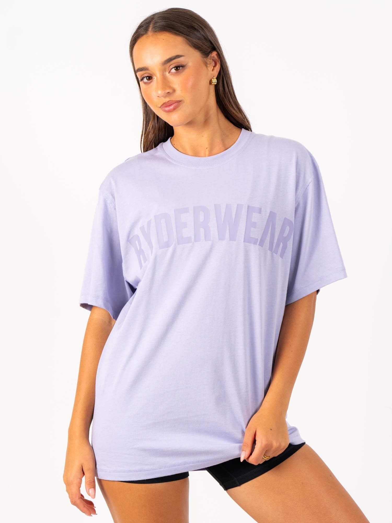 Force Oversized T-Shirt - Lavender | Loose Fit Comfortable Cotton Tee for Men & Women | Perfect for Casual Wear, Street Style & Loungewear
