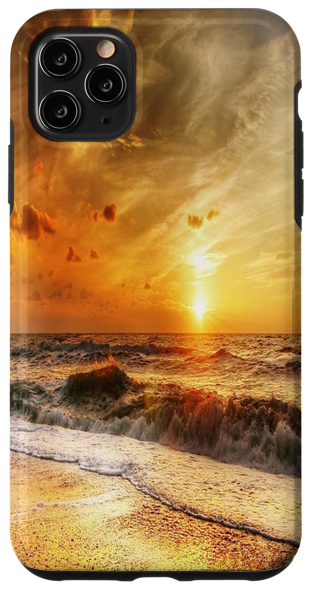 iPhone 11 Pro Max Case - Premium Shockproof Phone Cover with Beach Sunset Design | Perfect for Vacation, Travel & Outdoor Adventures