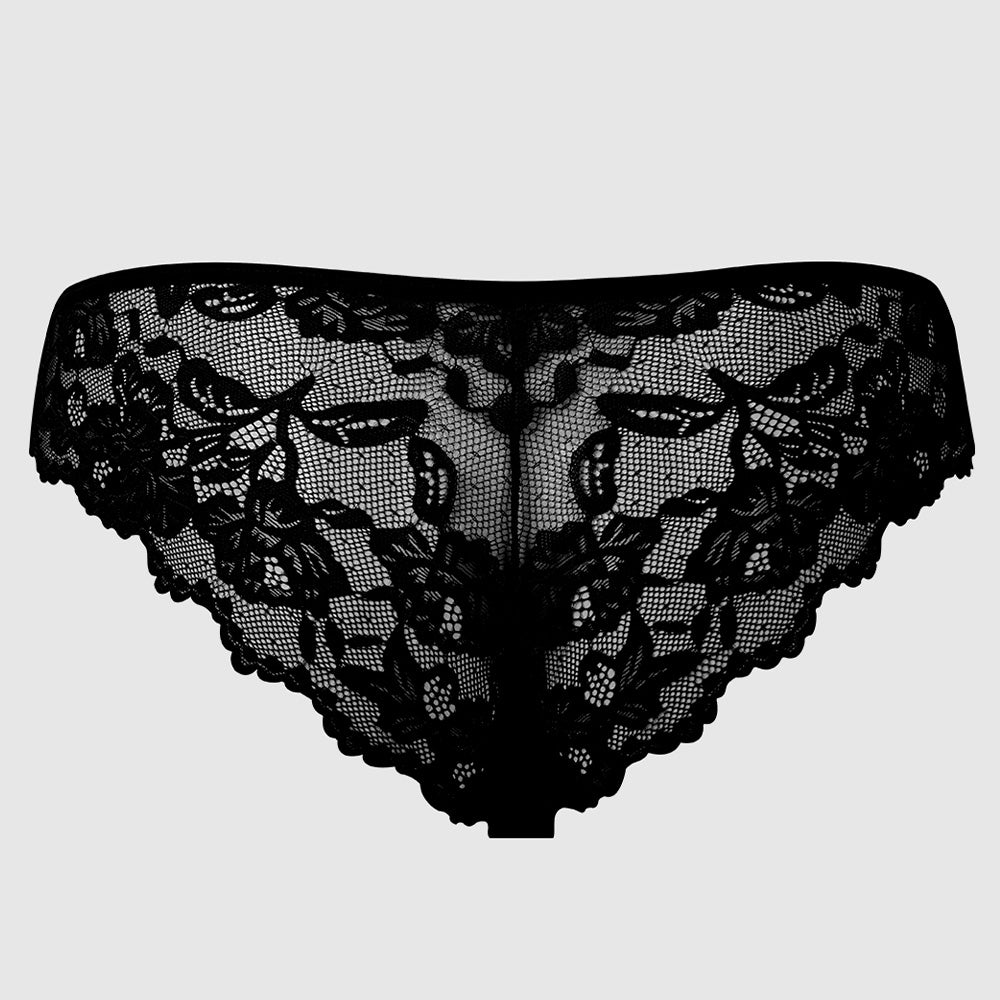 House of Desire Bella Strappy Lace Tanga Panty - Sexy Women's Underwear for Date Night & Special Occasions