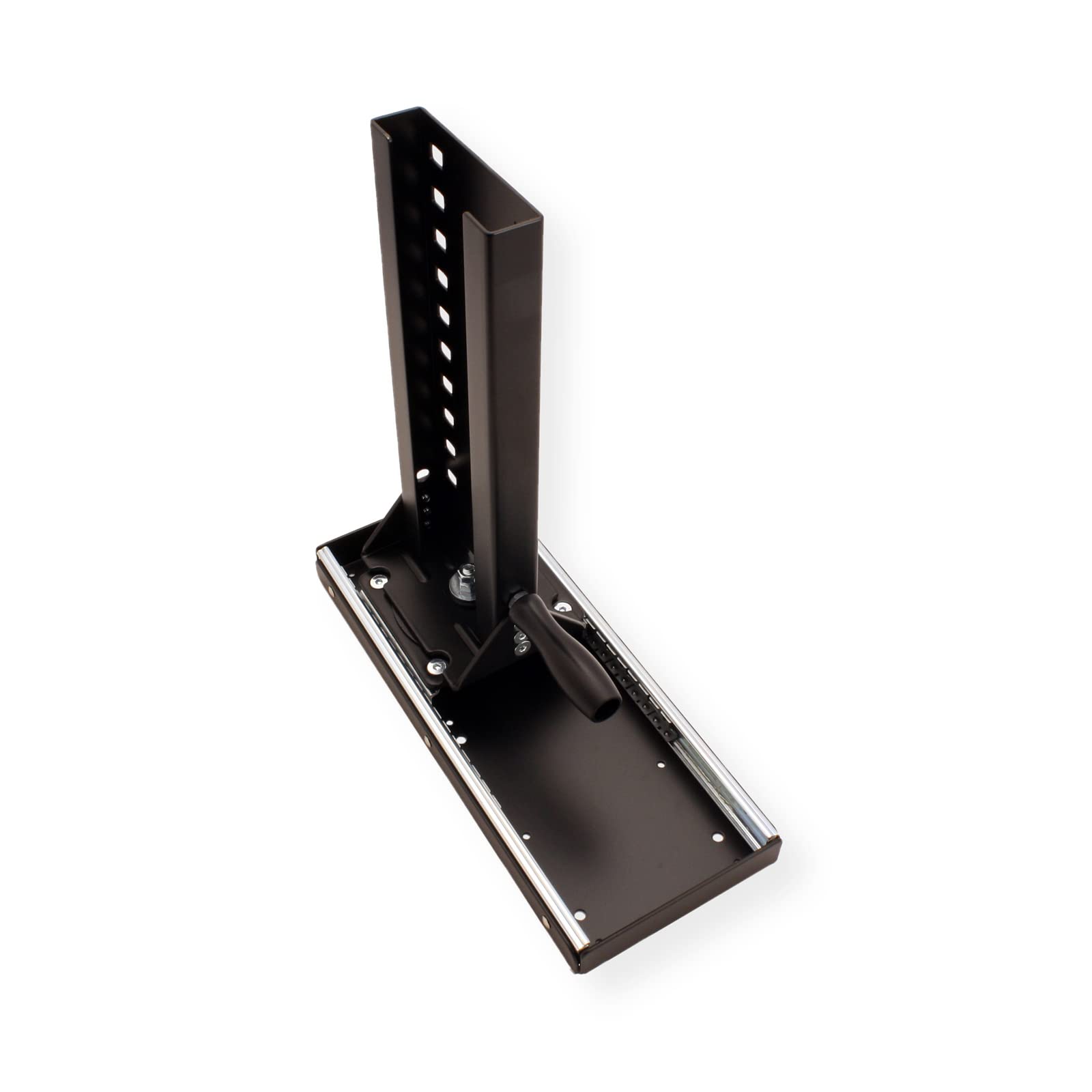 Adjustable Slim PC Stand for Laptops & Desktops | Under Desk Computer Stand | Telescopic & Ergonomic Black Design | Perfect for Home Office & Workspace Organization