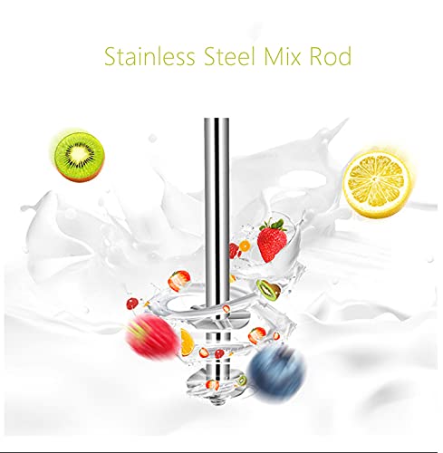 Commercial Electric Milkshake Maker Machine - Stainless Steel Drink Mixer with Single Head Malt Blender, 2-Speed (110V 180W 18000 RPM) - Perfect for Smoothies, Shakes & Frozen Drinks in Restaurants, Cafes & Ice Cream Shops (US Stock)