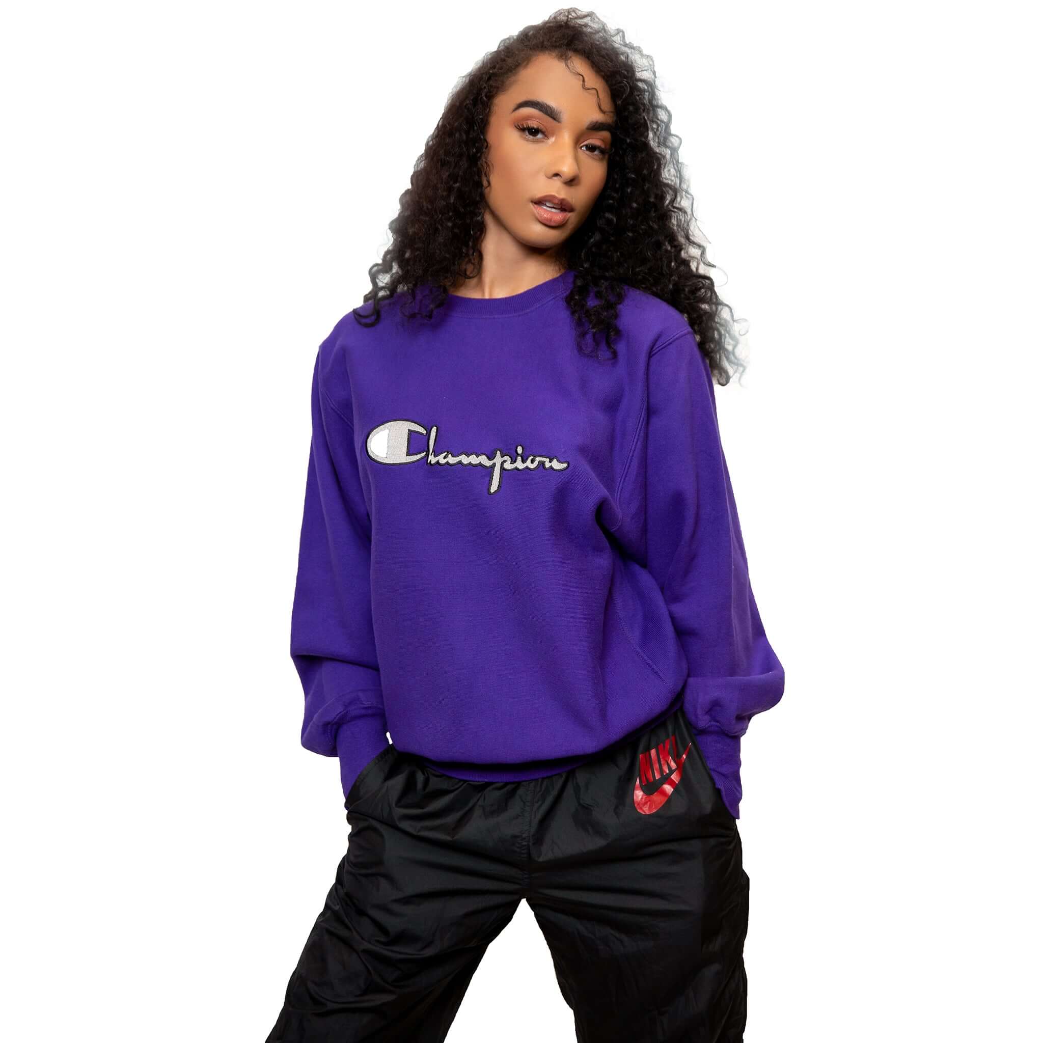 Vintage Champion Reverse Weave Sweatshirt 1990s Medium Size USA Made - 90s Retro Streetwear for Men & Women | Perfect for Casual Outfits, Gym, and Lounge Wear