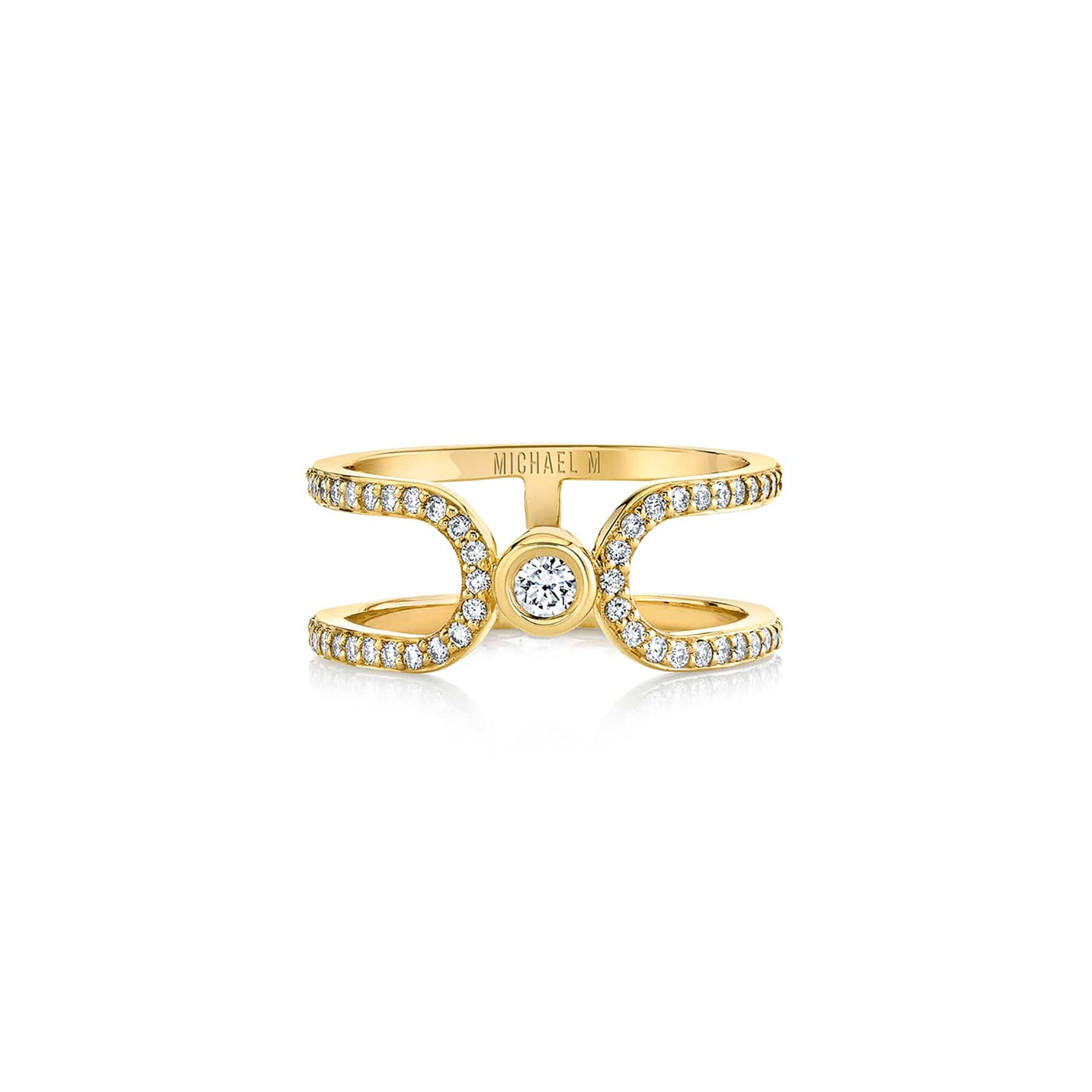 Pave Alignment Ring - Elegant Stackable Wedding Band for Women | Perfect for Engagement, Anniversary & Everyday Wear
