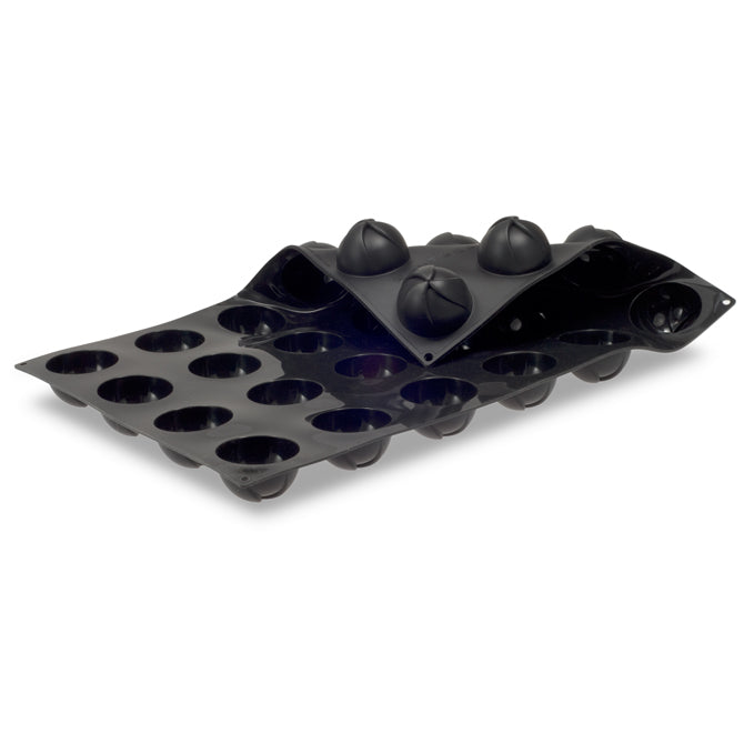 Pavoflex Silicone Dome with Swirl Design - 24 Piece Baking Mold Set for Cupcakes, Muffins, Jello & Chocolate - Non-Stick, BPA Free & Dishwasher Safe