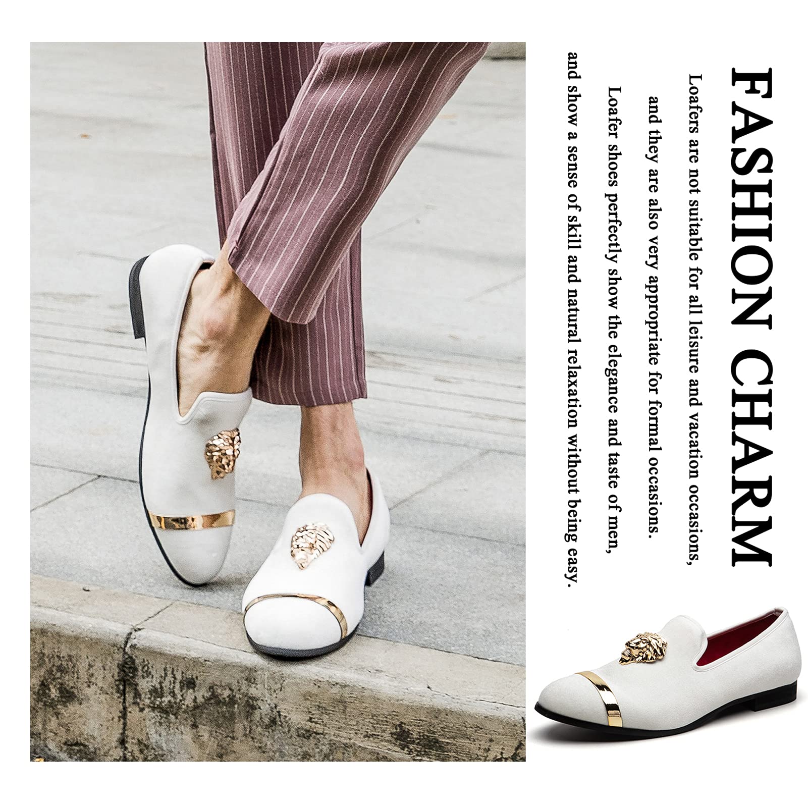 Luxury Meijiana Men's Loafers - Formal Wedding Dress Shoes & Stylish Party Shoes for Men - Perfect for Weddings, Proms, and Black Tie Events