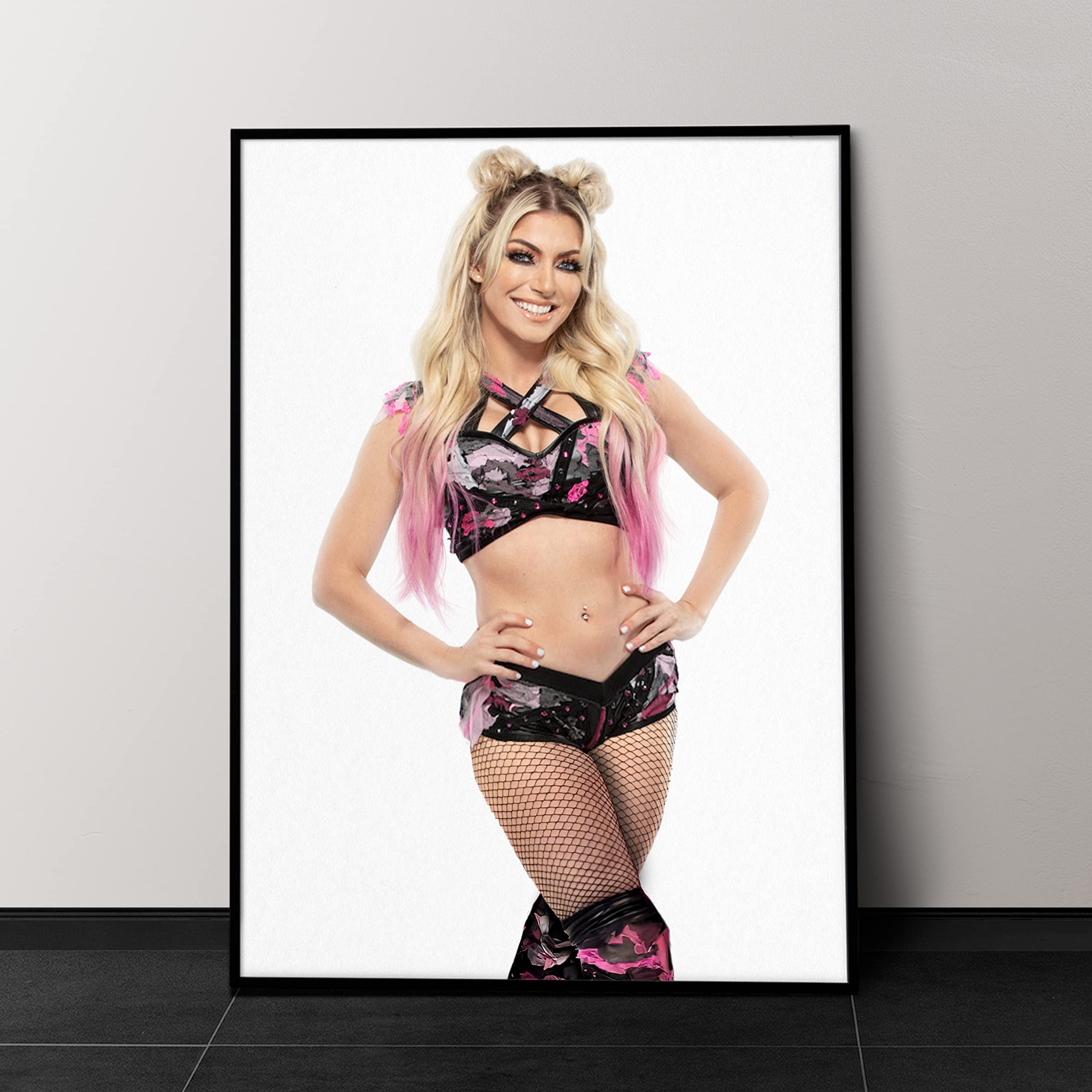 Alexa Official Render Network Women Champ Wrestling Poster - Gym Decor for Home Gym & Workout Room - Perfect for Fitness Enthusiasts & Sports Fans