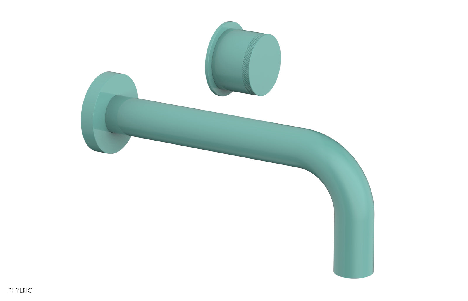 Basic II Single Handle Wall Lavatory Faucet Set with Knurled Handle - 230 18 - Perfect for Bathroom Sink, Powder Room, and Guest Bath Installation