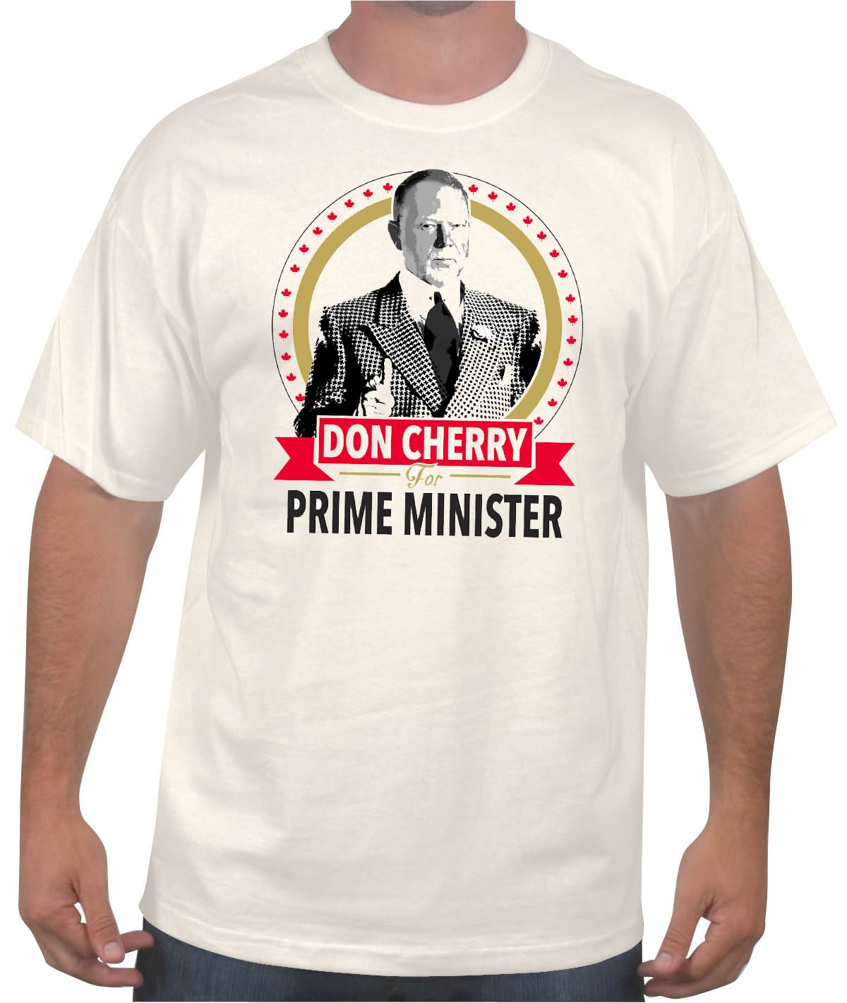 Don Cherry for Prime Minister Hockey T-Shirt - Funny Political Hockey Fan Gift for Men & Women - Perfect for NHL Games, Hockey Parties & Canadian Pride Events