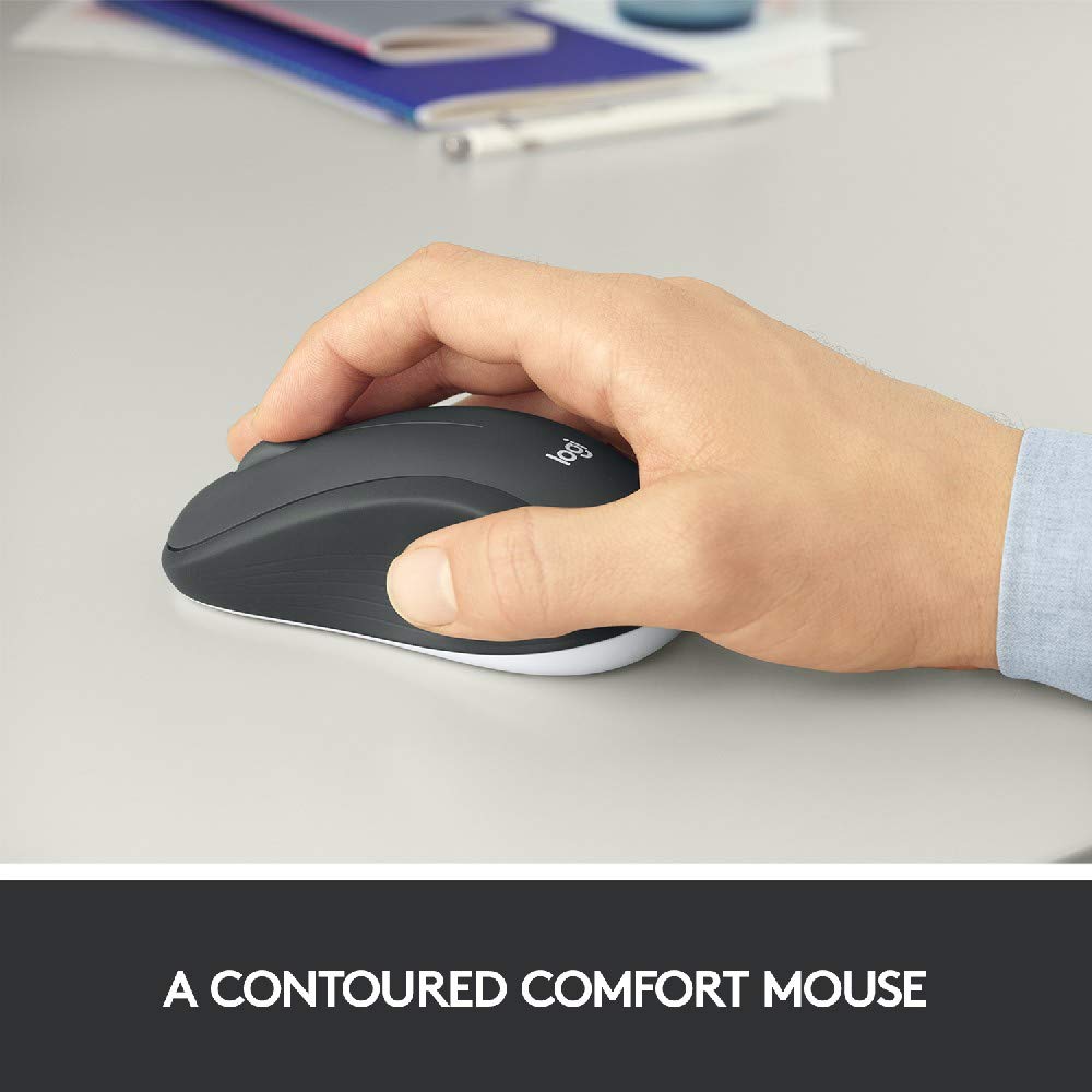Logitech M705 Marathon Wireless Mouse & MK540 Advanced Wireless Keyboard Combo - 2.4GHz USB Receiver, Multimedia Hotkeys, Ergonomic Design for Windows PC - Perfect for Office Work, Gaming & Home Computing