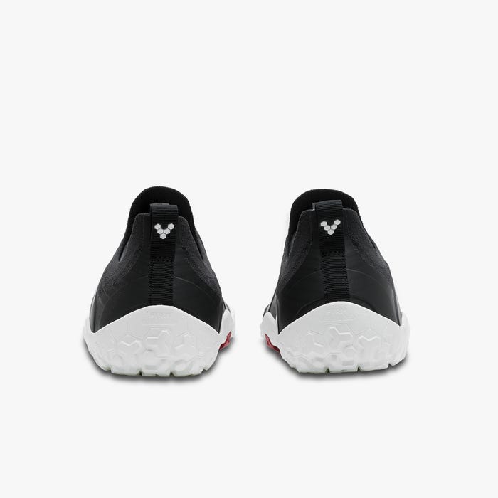 Vivobarefoot Men's Primus Trail Knit FG Barefoot Shoes - Black | Lightweight & Flexible Hiking Footwear for Trail Running & Outdoor Adventures
