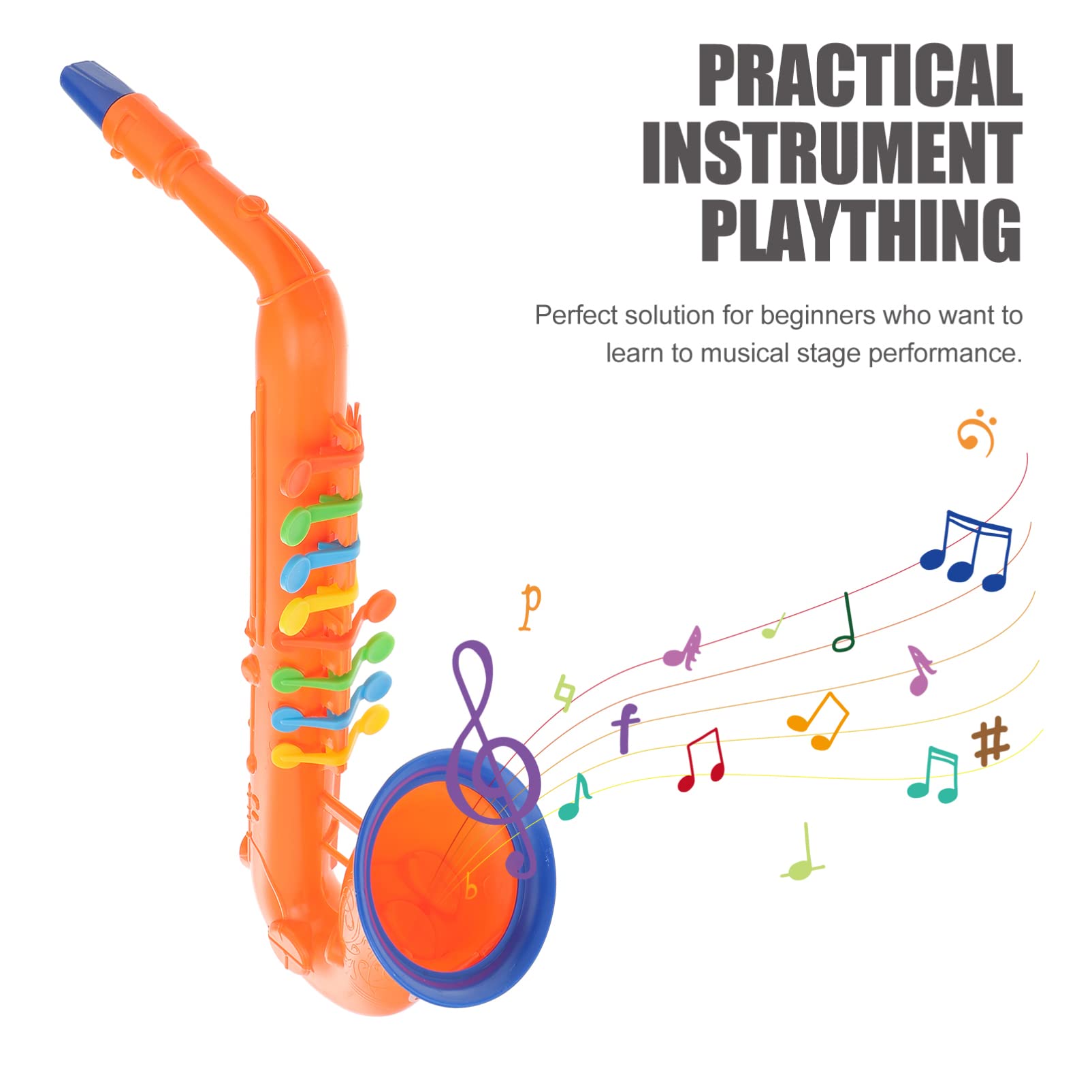 Toyvian Kids Musical Instruments - Electronic Toy Saxophone & Clarinet for Children | Early Education Learning Toy, Performance Prop | Random Colors | Perfect for Birthday Gifts, Classroom Activities & Pretend Play