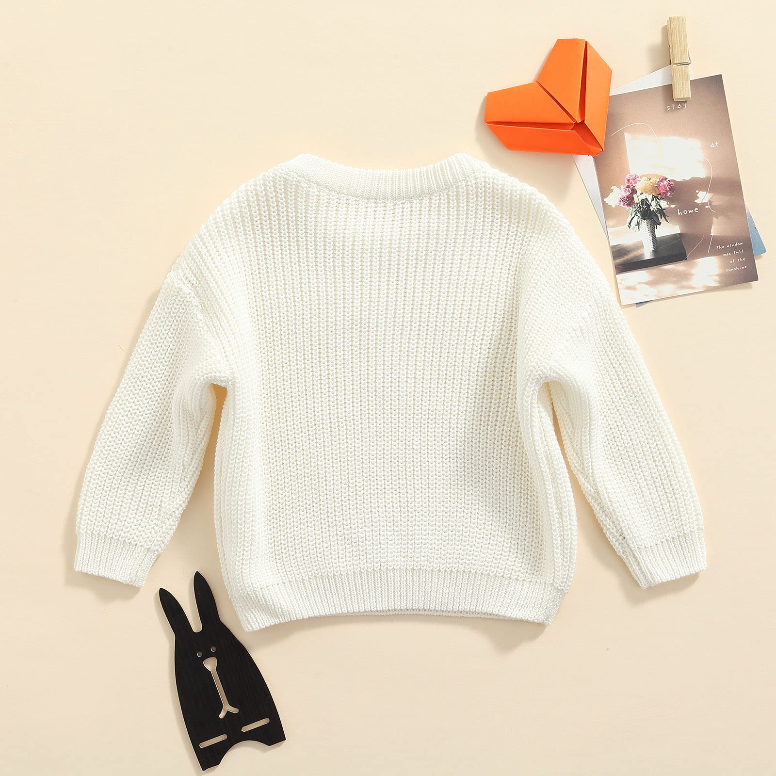 Warm Knitted Chunky Baby Sweater for Infant Toddler - Long Sleeve Cozy Winter Clothes for Boys & Girls | Perfect for Fall & Winter Outings, Family Photos, and Holiday Gatherings