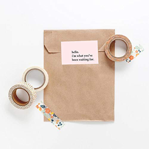WRAPAHOLIC Hello I'm What You've Been Waiting for Stickers - 350 Pack Pink Business Thank You & Shipping Labels (2 x 3.2 Inch) - Perfect for Etsy Sellers, Small Business Packaging & Gift Wrapping