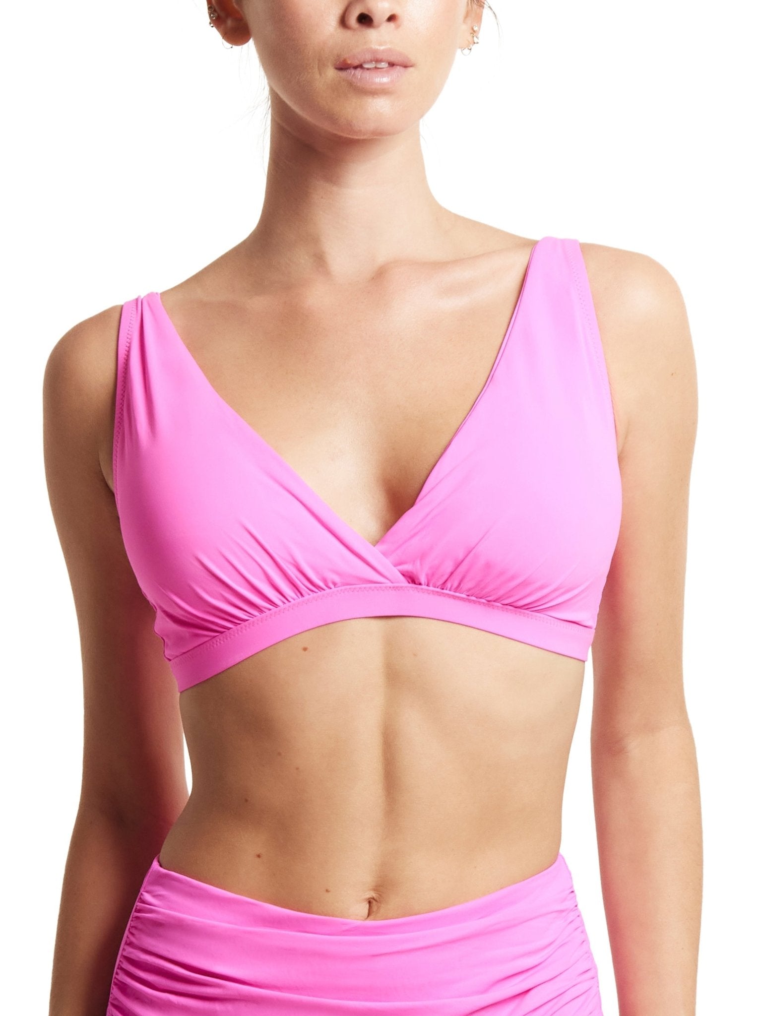 Plunge Swim Top for Women - Sexy Deep V Neck Bikini Top - Perfect for Beach, Pool, and Summer Vacations