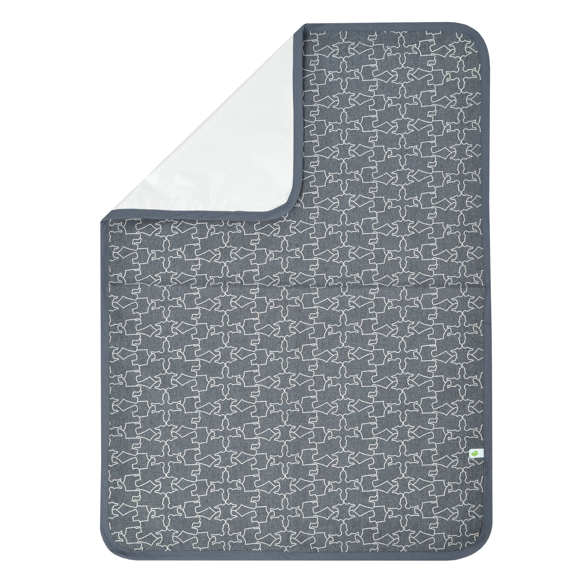 Soft Flannel Baby Changing Pad with Adorable Bear Design - Waterproof & Portable for Nursery, Travel & Diaper Changes