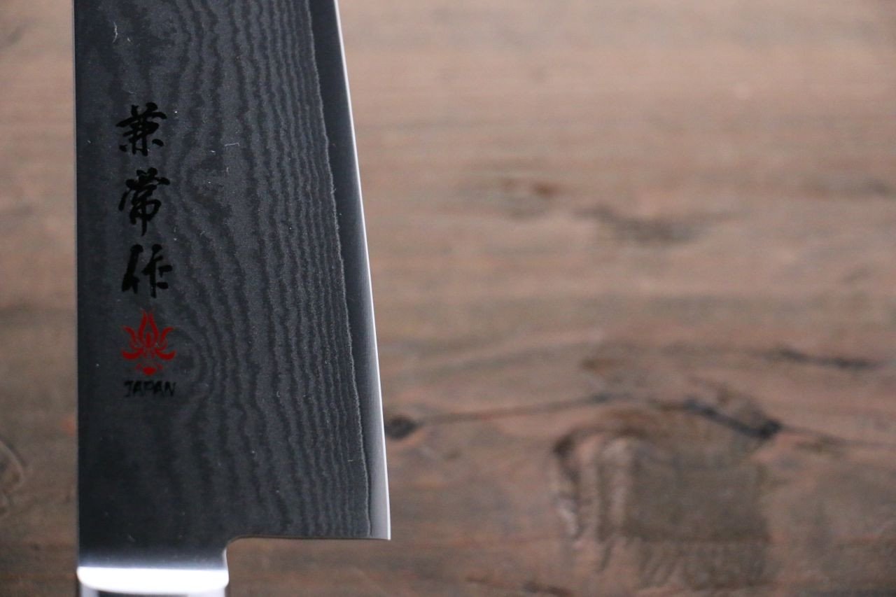 Premium Kanetsune VG10 33-Layer Damascus Santoku Knife 180mm with Pakkawood Handle - Perfect for Sushi, Vegetables & Meat Slicing - Professional Japanese Kitchen Knife for Chefs & Home Cooks