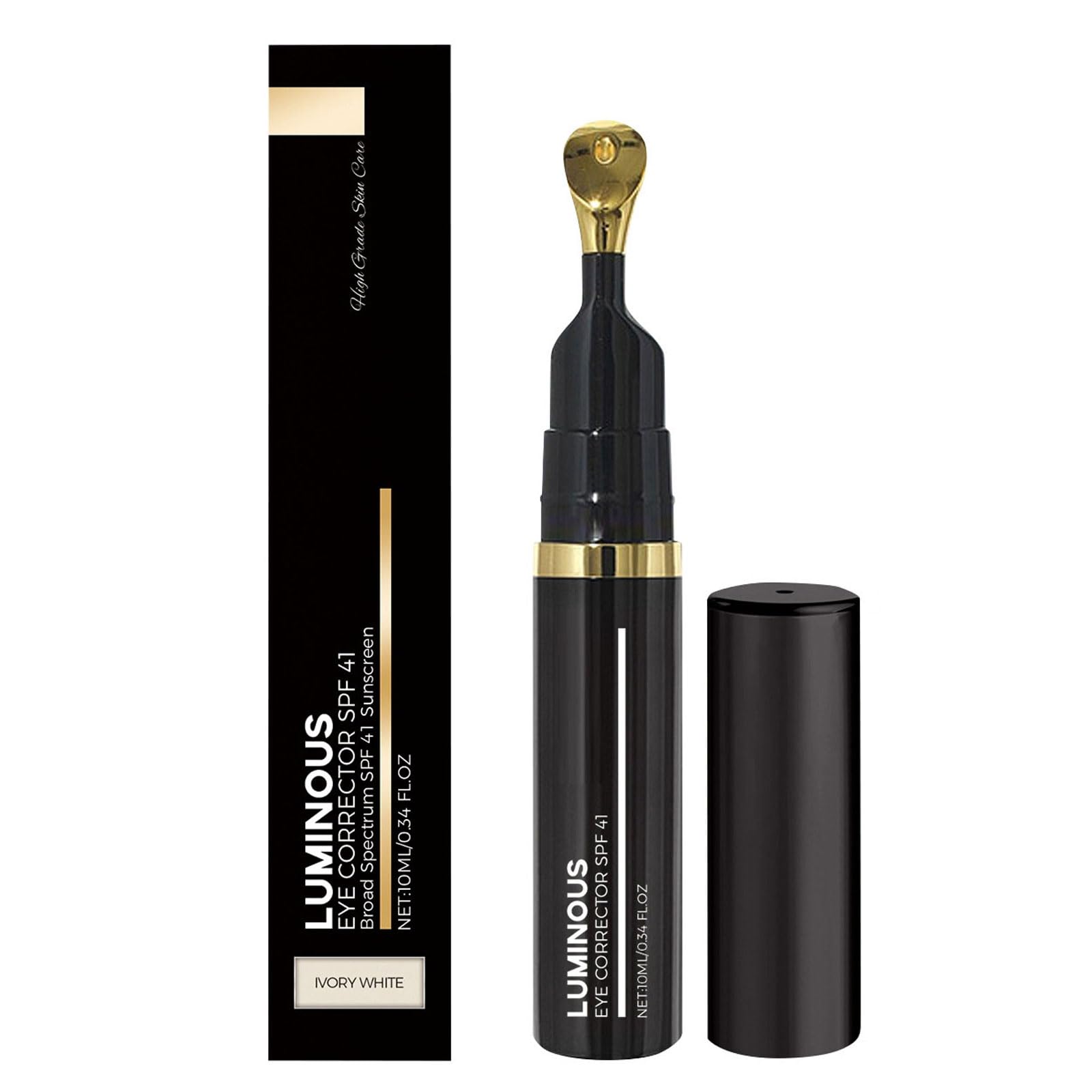 Luminous Eye Corrector & Under Eye Concealer - Dark Circles & Puffiness Coverage, SPF Sun Protection - Natural Color (One Size) for Day & Night Makeup, Perfect for Work & Special Occasions