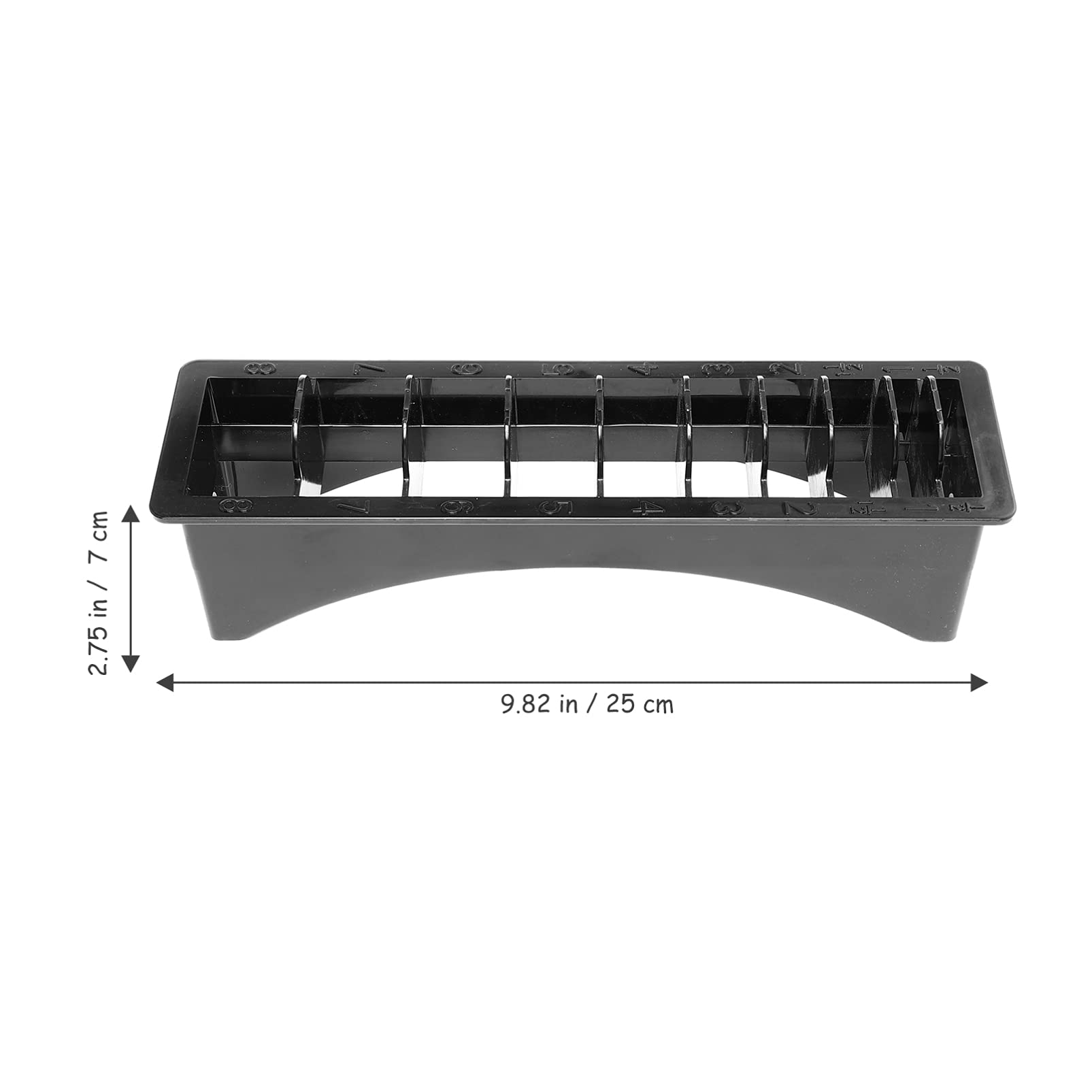 FOMIYES 2-Pack Plastic Guide Comb Storage Box - Salon Hair Clipper Blade Organizer with Rectangular Design | Perfect for Barbershops, Home Hair Cutting & Professional Styling Tools Organization