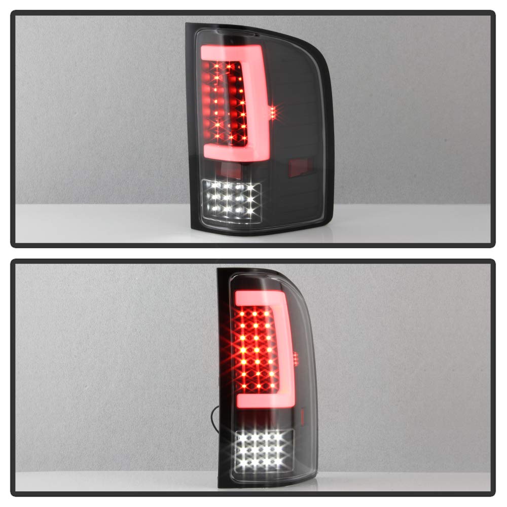 ACANII LED Tail Lights for 2007-2013 Chevy Silverado 1500/2500/3500 - Black Housing Sequential Turn Signal Brake Lamps - Upgrade Truck Lighting for Night Driving & Enhanced Safety
