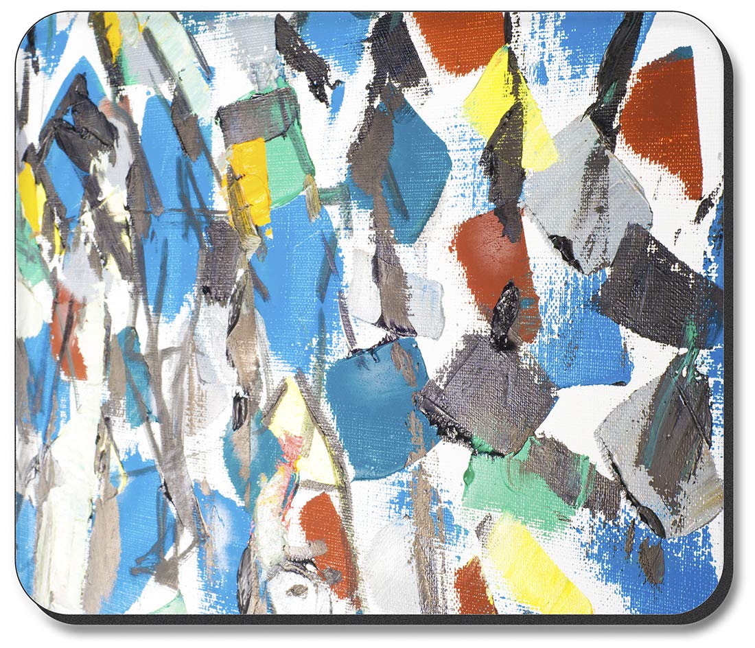 Art Plates Mouse Pad with Color Swatches - Non-Slip Desk Mat for Artists, Designers & Gamers - Perfect for Painting, Graphic Design & Office Work