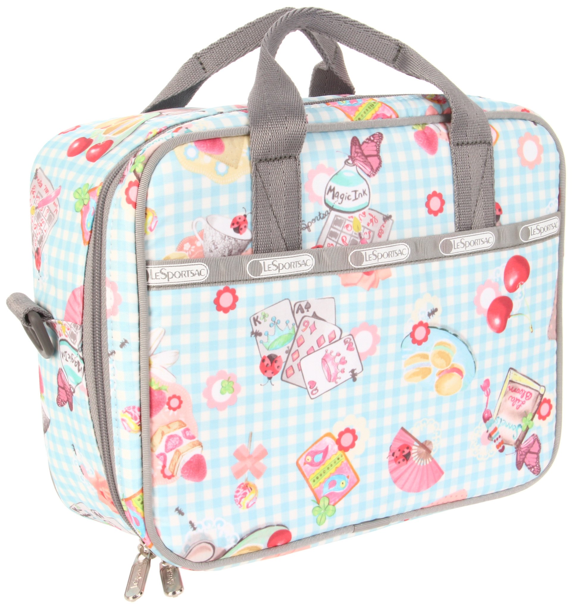 LeSportsac Insulated Lunch Box for Women & Men - Black Reusable Lunch Bag for Work, School, Picnics & Travel - BPA-Free, Leak-Proof & Easy to Clean