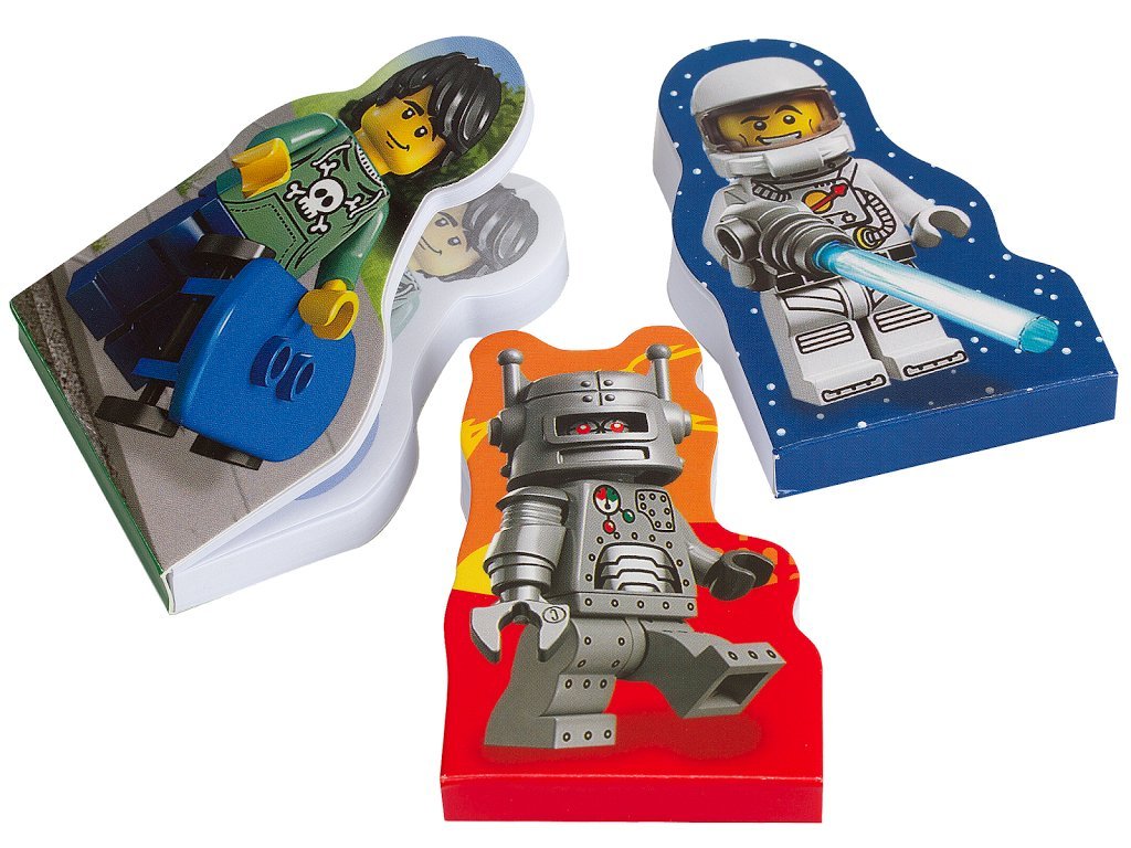 LEGO Minifigures Mini Notepads Set of 3 - Fun LEGO Party Favors for Kids, School Supplies & Office Stationery - Perfect for Birthday Gifts, Classroom Rewards & Creative Note Taking