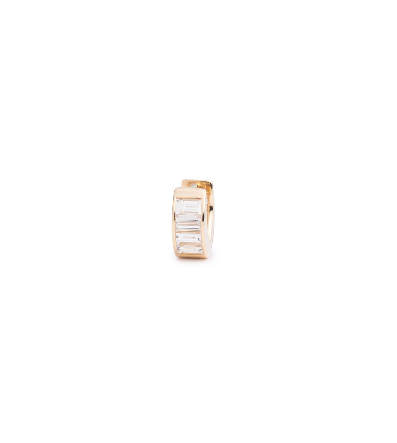 Baguette Diamond Huggie Earrings for Women - True Love Collection | Perfect for Weddings, Anniversaries & Everyday Elegance