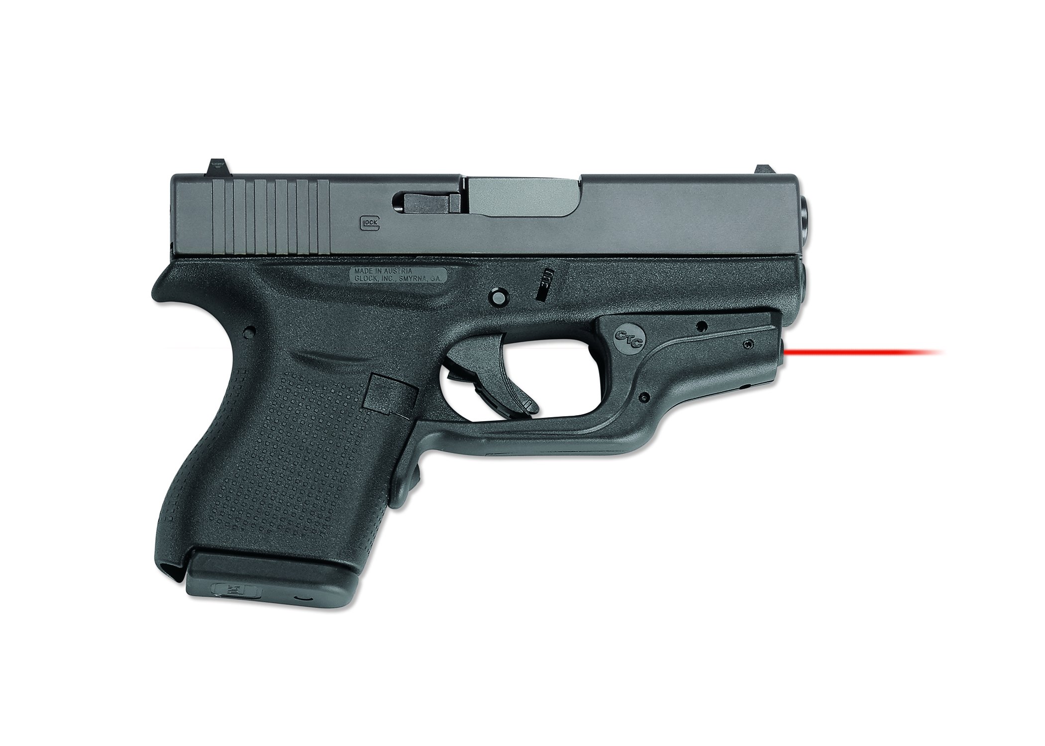 Crimson Trace LG-443 Laserguard Laser Sight for GLOCK 42 & GLOCK 43 Pistols - Compact Red Laser for Enhanced Accuracy in Home Defense & Concealed Carry