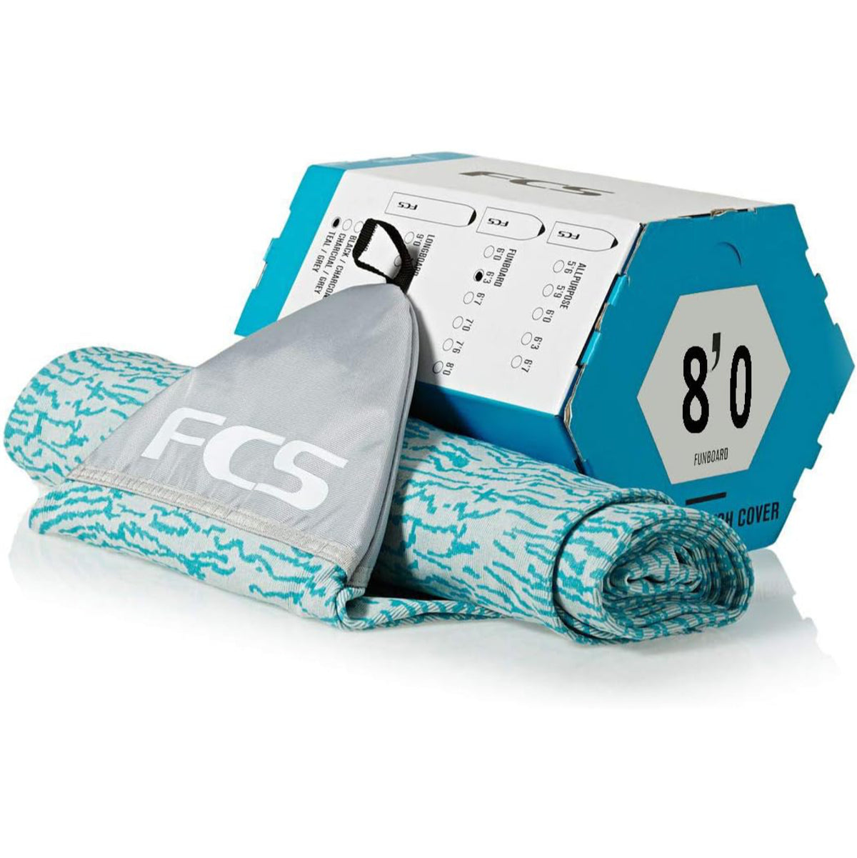 FCS Board Bag for Funboards - Waterproof Surfboard Travel Cover with Stretchable Design - Perfect for Surfing Trips & Beach Storage