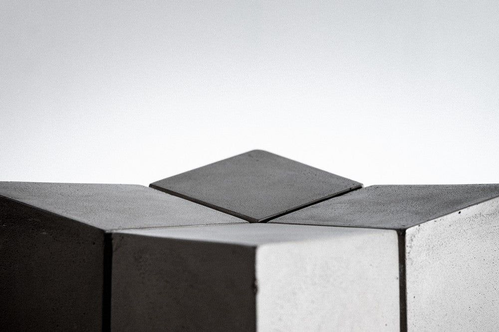 Lyon Beton Bridge Stool - Modern Concrete Stool for Home, Office & Outdoor Use - Durable & Stylish Seating Solution