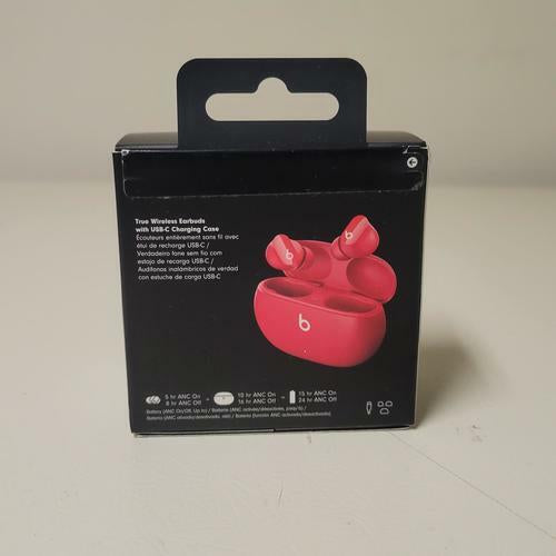 Beats Studio Buds Wireless Bluetooth Earbuds with Active Noise Cancelling - Red (MJ503LL/A) | Perfect for Gym, Commuting & Travel