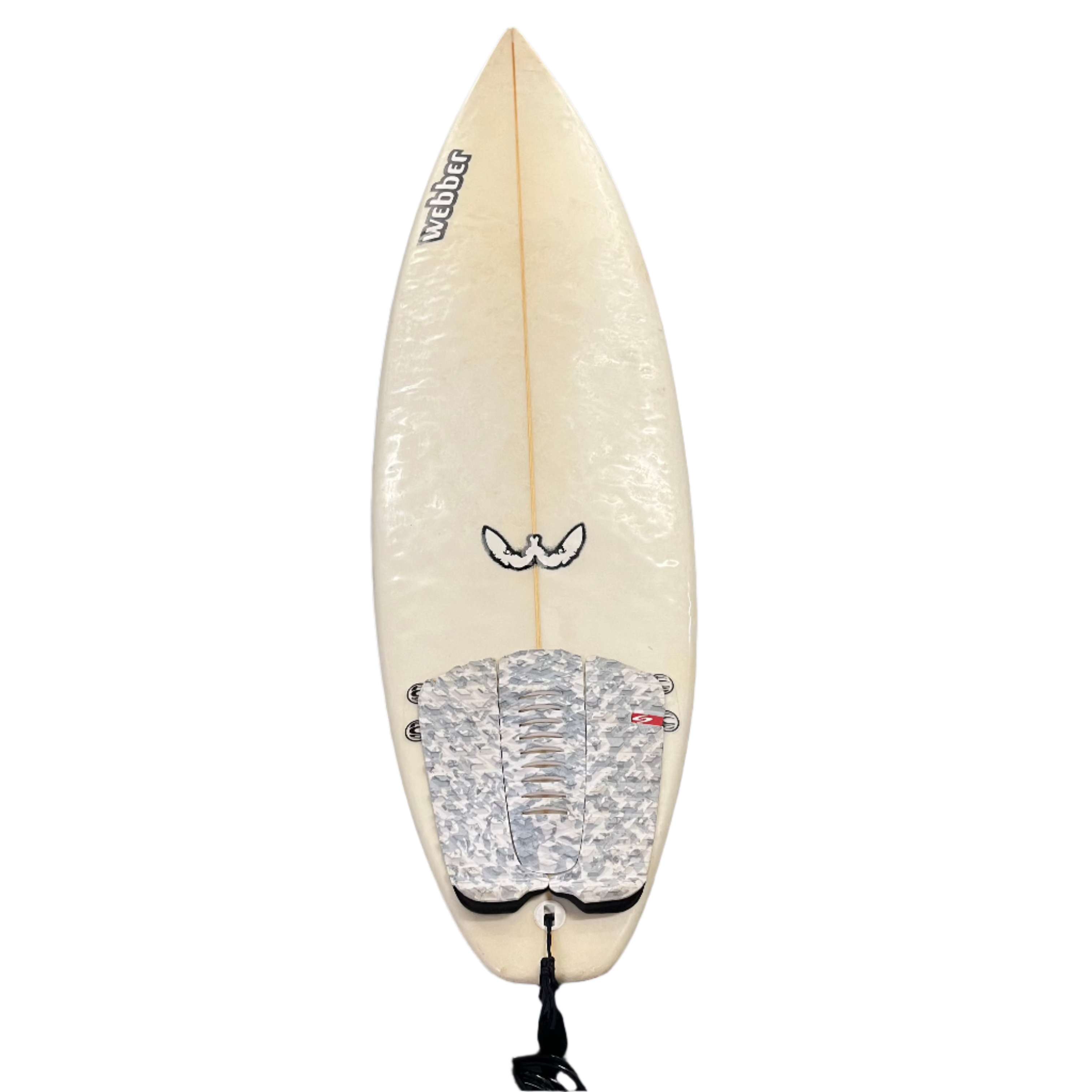 Weber 6ft Versatile Surfboard for All Skill Levels - Lightweight & Durable White Surf Board - Perfect for Beginners, Beach Waves & Summer Fun