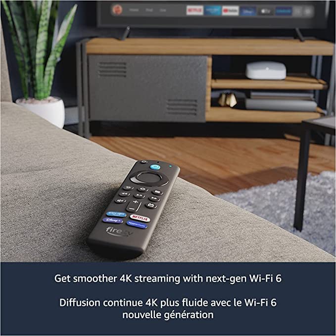 Fire TV Stick 4K Max Streaming Device with Alexa Voice Remote Pro - Watch Movies, Play Games & Smart Home Control