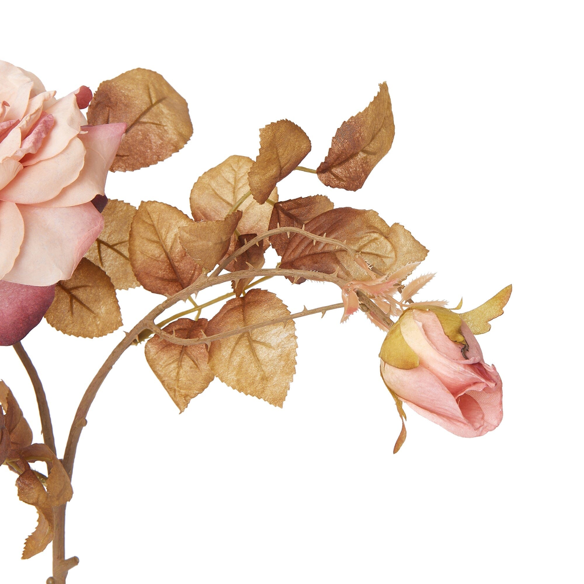 Antique Rose Artificial Flowers - Light Pink Silk Floral Arrangement for Home Decor, Wedding Centerpieces, and Party Decorations