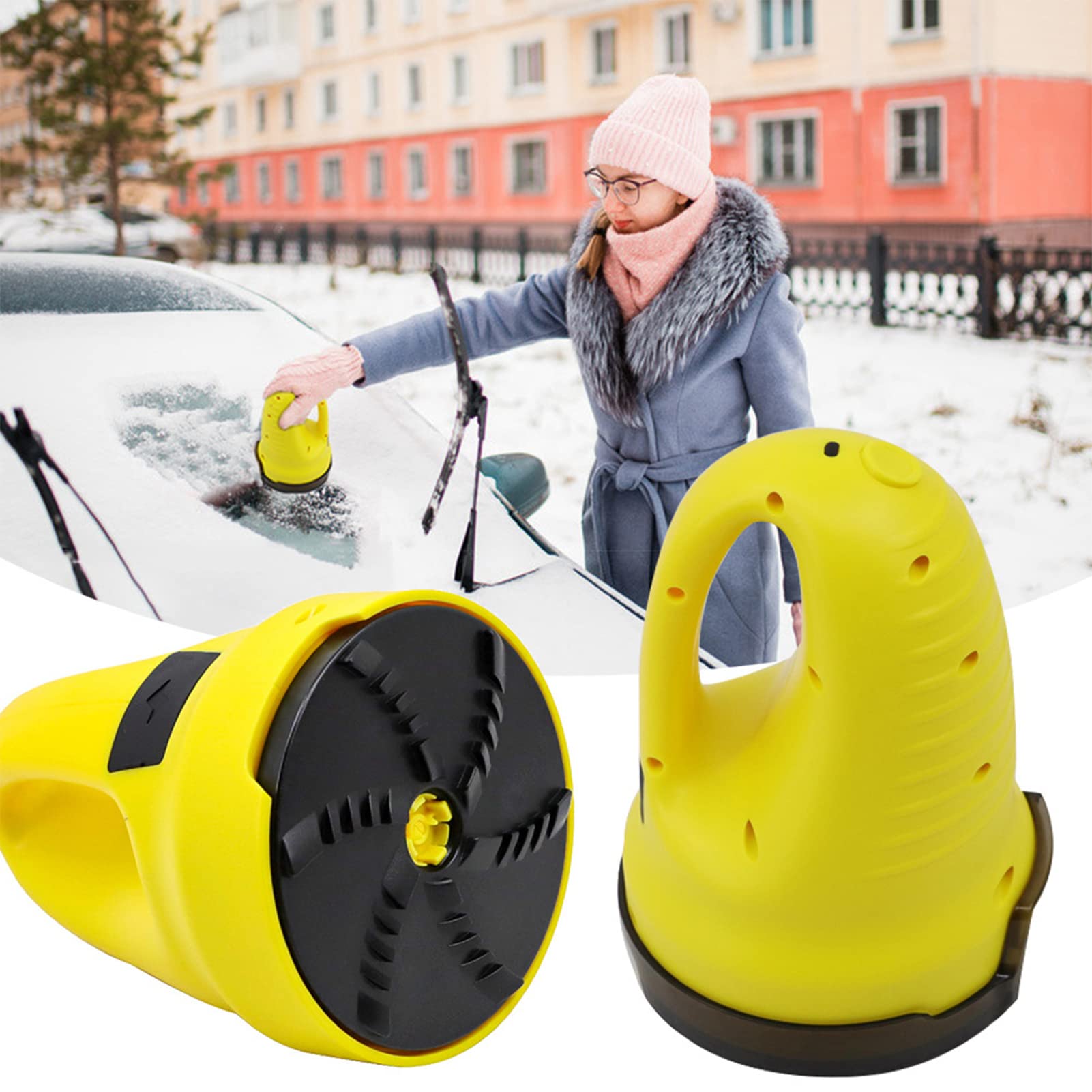 Electric Ice Scraper for Car - Cordless USB Rechargeable Snow Removal Tool for Windshield & Windows | Portable Winter Car Accessory for Truck, SUV & Vehicles (Great for Cold Weather & Snowy Conditions)