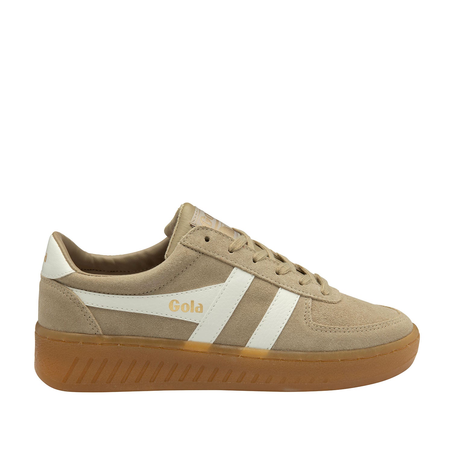 Gola Women's Grandslam Suede Sneakers in Brown - Retro Style Casual Shoes for Women - Perfect for Everyday Wear, Walking & Light Exercise