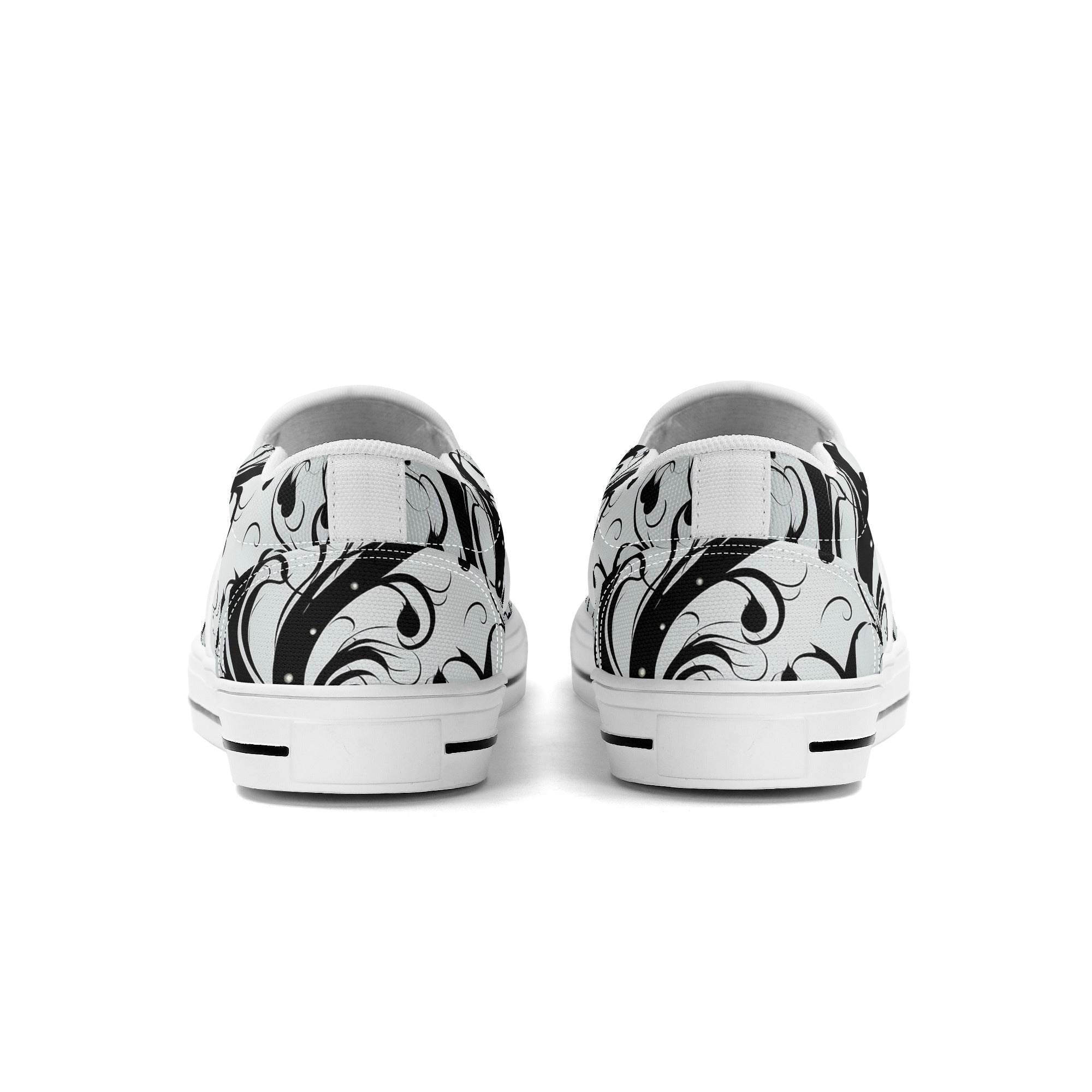 Goth Vines of Darkness Slip-On Shoes for Women - Punk Rock Gothic Platform Sneakers - Comfortable & Stylish for Concerts, Halloween & Alternative Fashion
