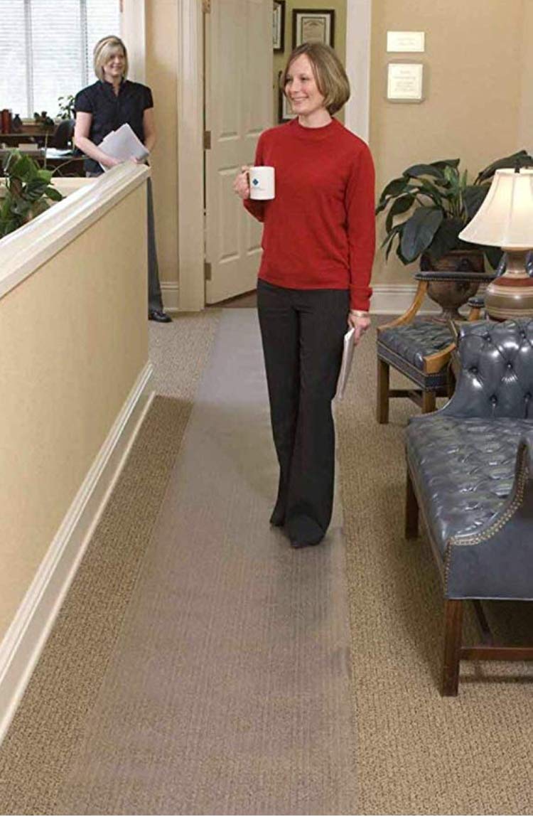 Non-Slip Clear Plastic Runner Rug - 26