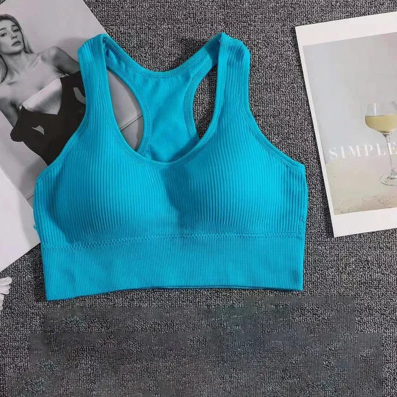 Women's Push Up Sports Bra - High Support Fitness Yoga Bra for Running & Gym - Breathable Workout Top for Women - Perfect for Yoga, CrossFit & Cardio