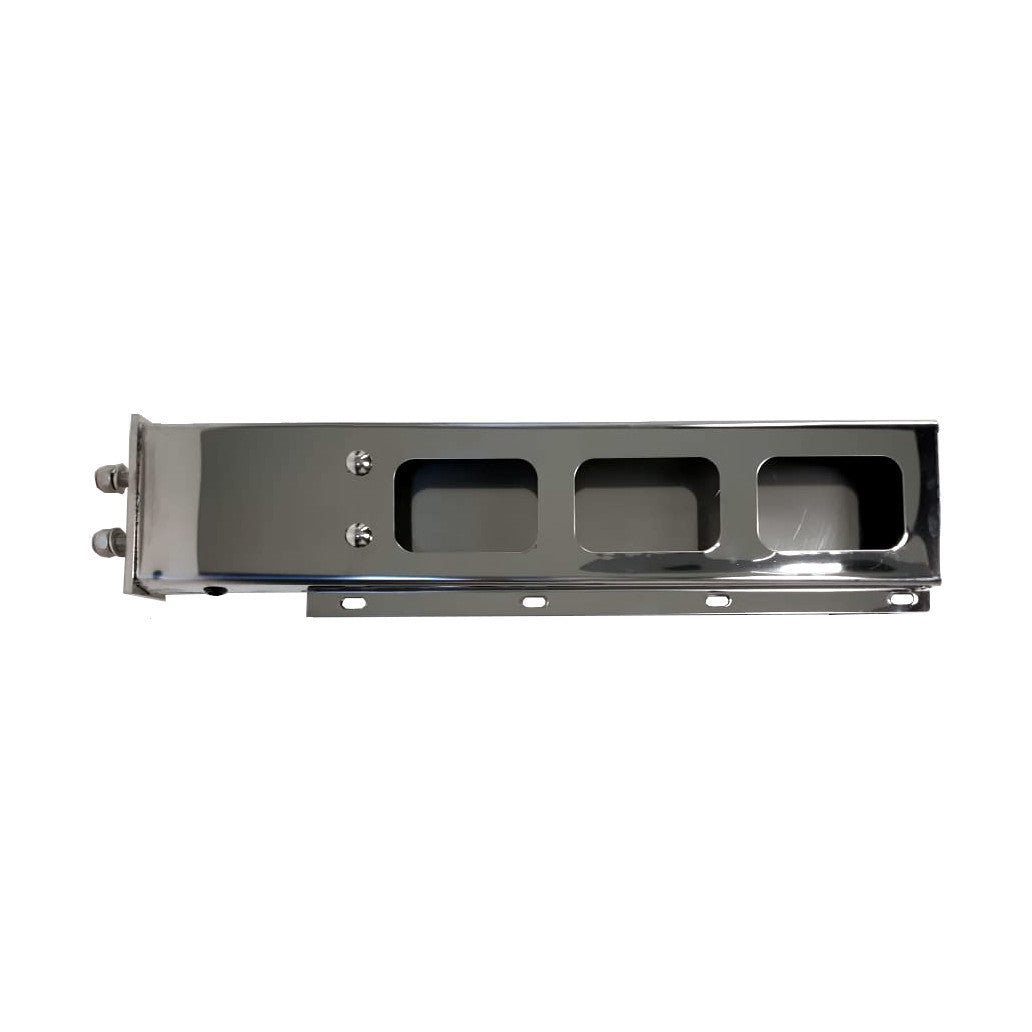Fortpro 30 x 6 Spring Loaded Mud Flap Hanger with Rectangular Light Cutouts | Heavy Duty Truck Accessory for Off-Road & Commercial Vehicles | F247588