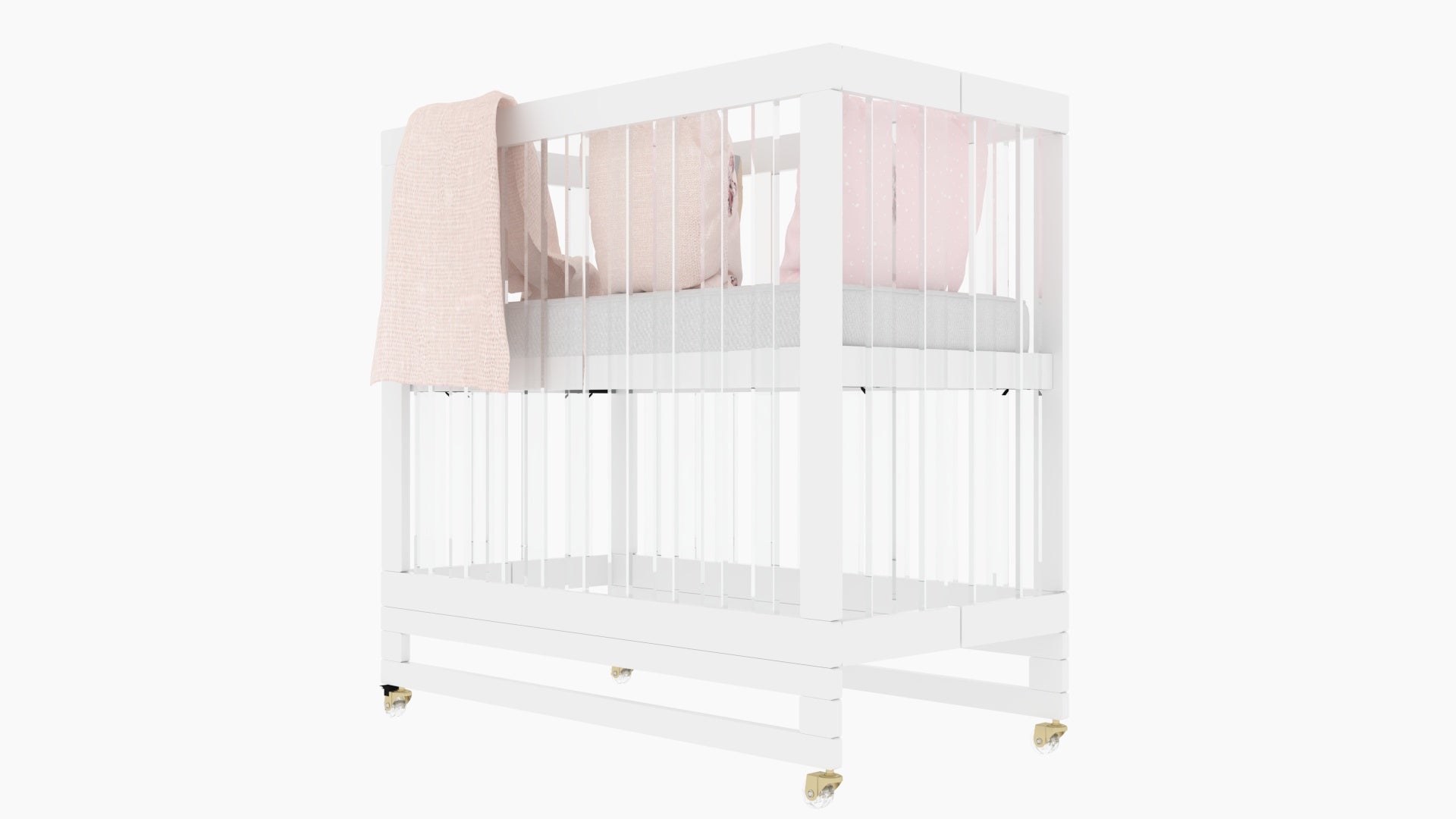Melo Caress Mini Portable Crib - Lightweight Travel Baby Bed for Newborns & Toddlers | Perfect for Home, Travel & Daycare Use