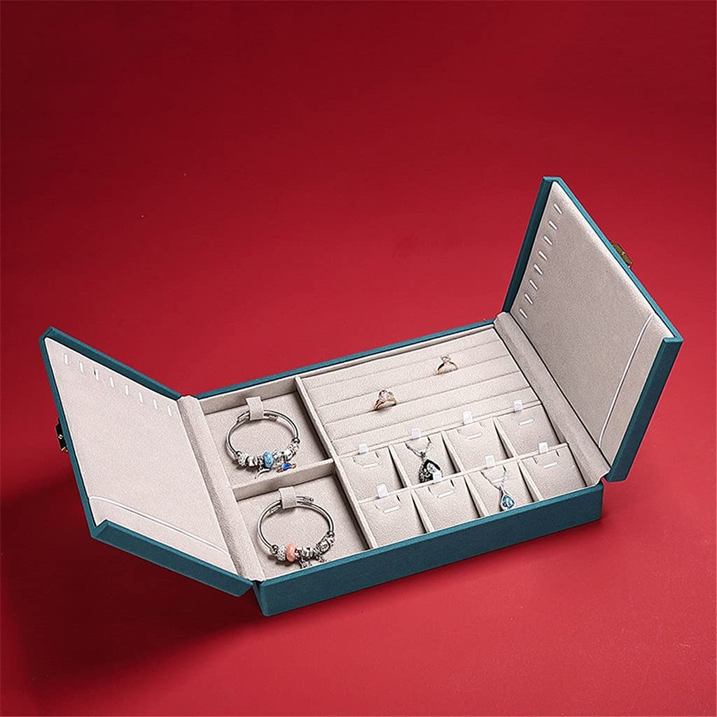 Vintage Jewelry Organizer Box - Elegant Storage Tray for Earrings, Watches & Necklaces | Jewelry Display Case for Home, Boutique & Gift | Perfect for Travel, Wedding & Daily Use | Ideal for Bedroom Vanity, Bridal Shower Gifts & Jewelry Business | Great for Organizing, Displaying & Protecting Your Jewelry Collection (Color E)