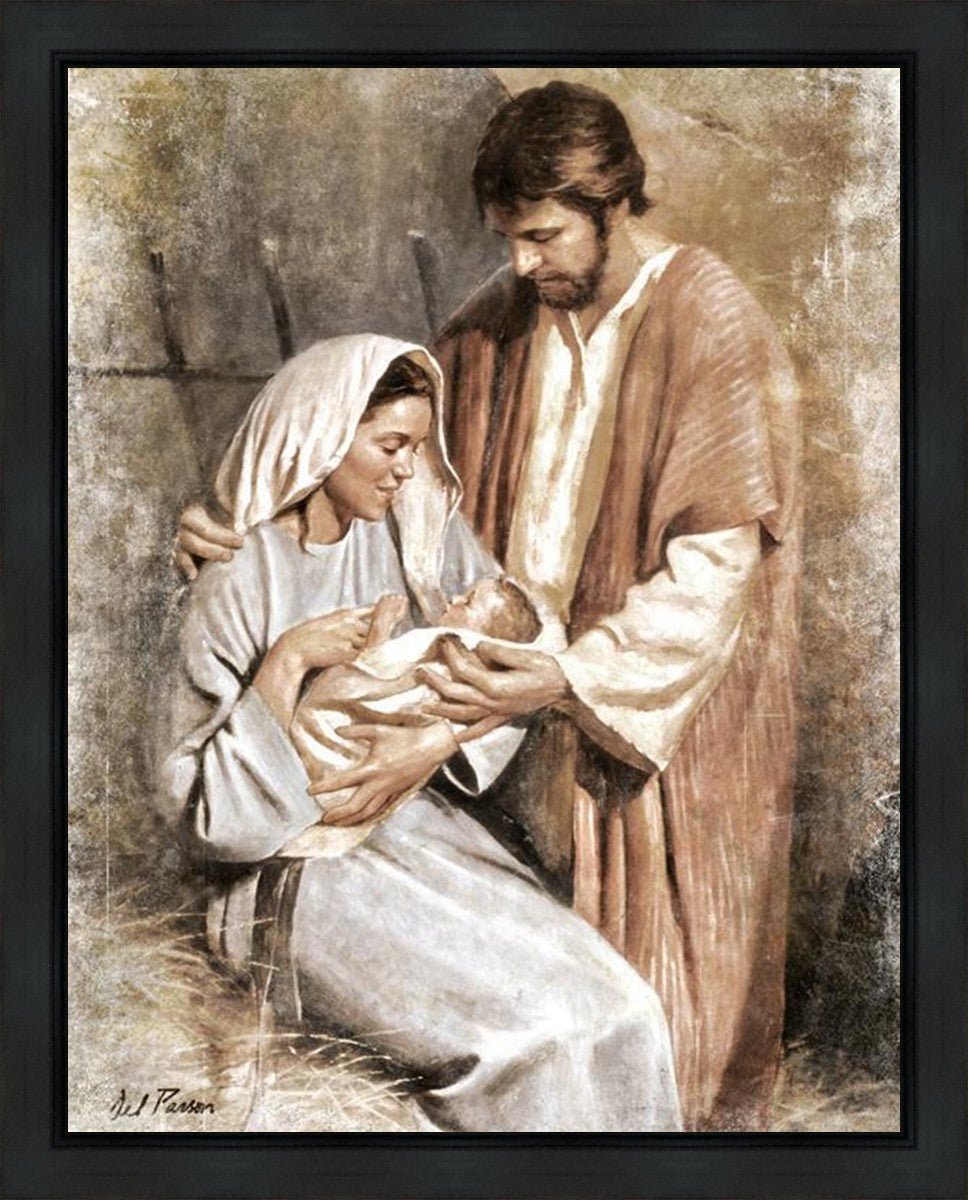 Birth of Jesus Gallery Wrap Canvas Art - Religious Wall Decor for Christmas, Home, Church & Office - Perfect Holiday Gift & Christian Decor