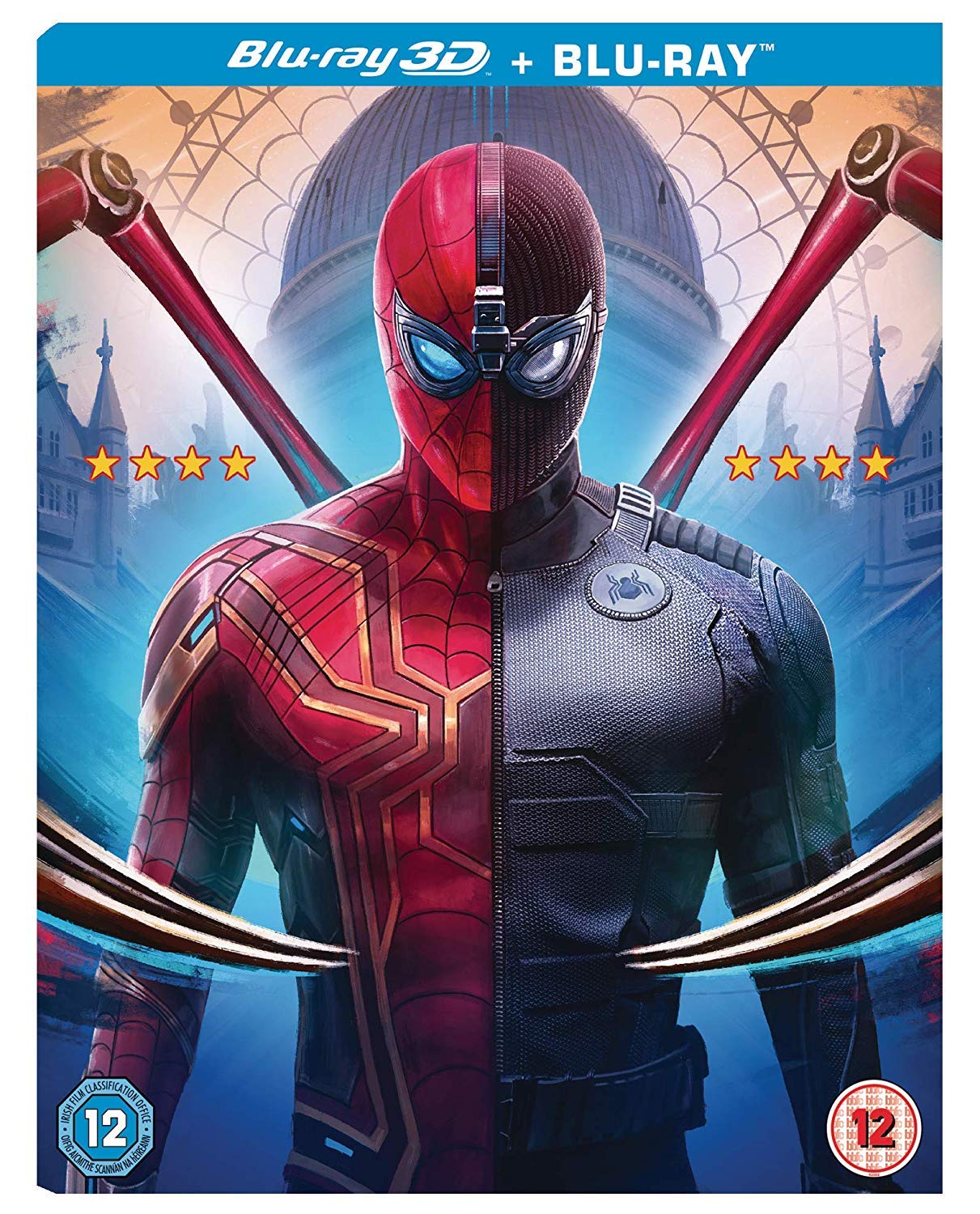 Spider-Man: Far from Home (2019) - Blu-ray + 3D Blu-ray Combo Pack [Region Free] - Action Movie for Marvel Fans, Perfect for Home Theater & Movie Night Collection