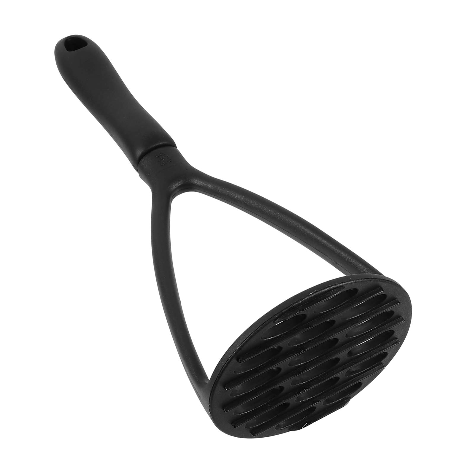 Premium Stainless Steel Potato Masher & Garlic Press - Manual Food Ricer for Potatoes, Fruits, Meat - Durable Wooden Handle & Nylon Food-Grade Tool - Perfect for Mashing, Pressing, and Cooking in Kitchens