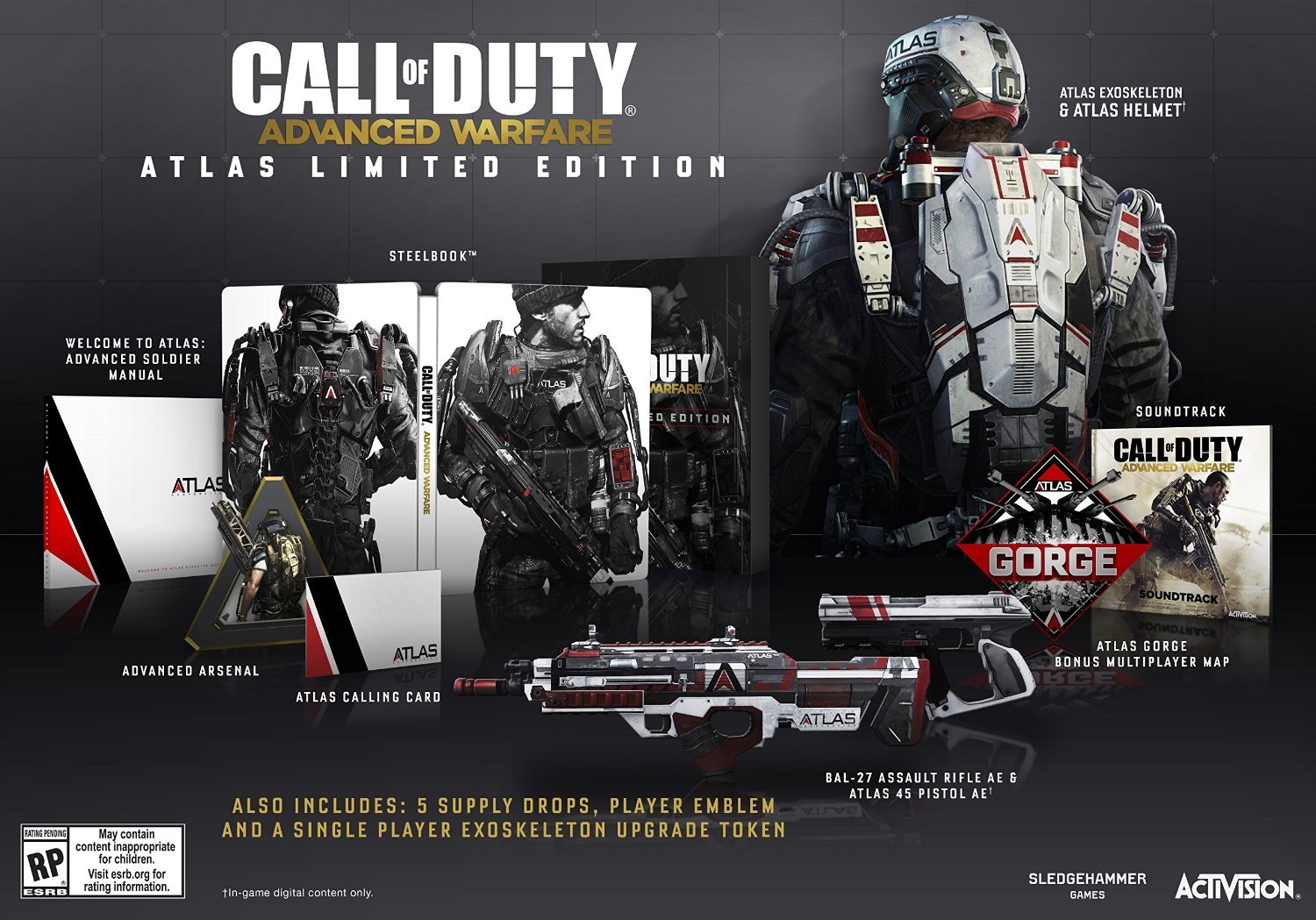 Call of Duty: Advanced Warfare Atlas Limited Edition - PlayStation 4 Game | Collector's Edition with Exclusive Content | Perfect for FPS Fans & Gaming Collectors | Great for Multiplayer Battles & Solo Campaigns