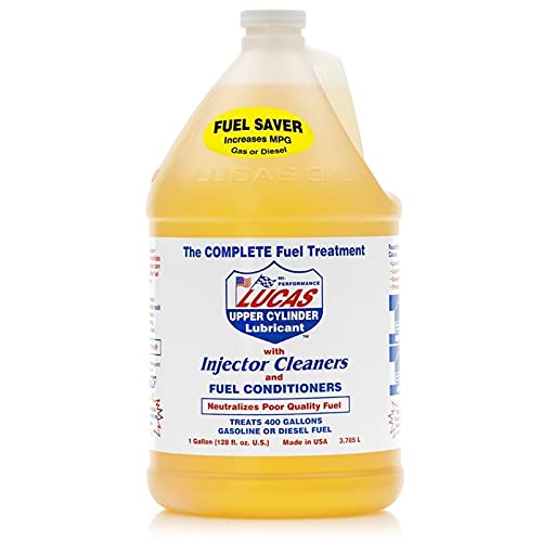 Lucas Oil Diesel and Gasoline Fuel Treatment - 1 Gallon (Case of 4) | Improves Engine Performance, Cleans Fuel Injectors | Ideal for Trucks, Cars, and Heavy Equipment